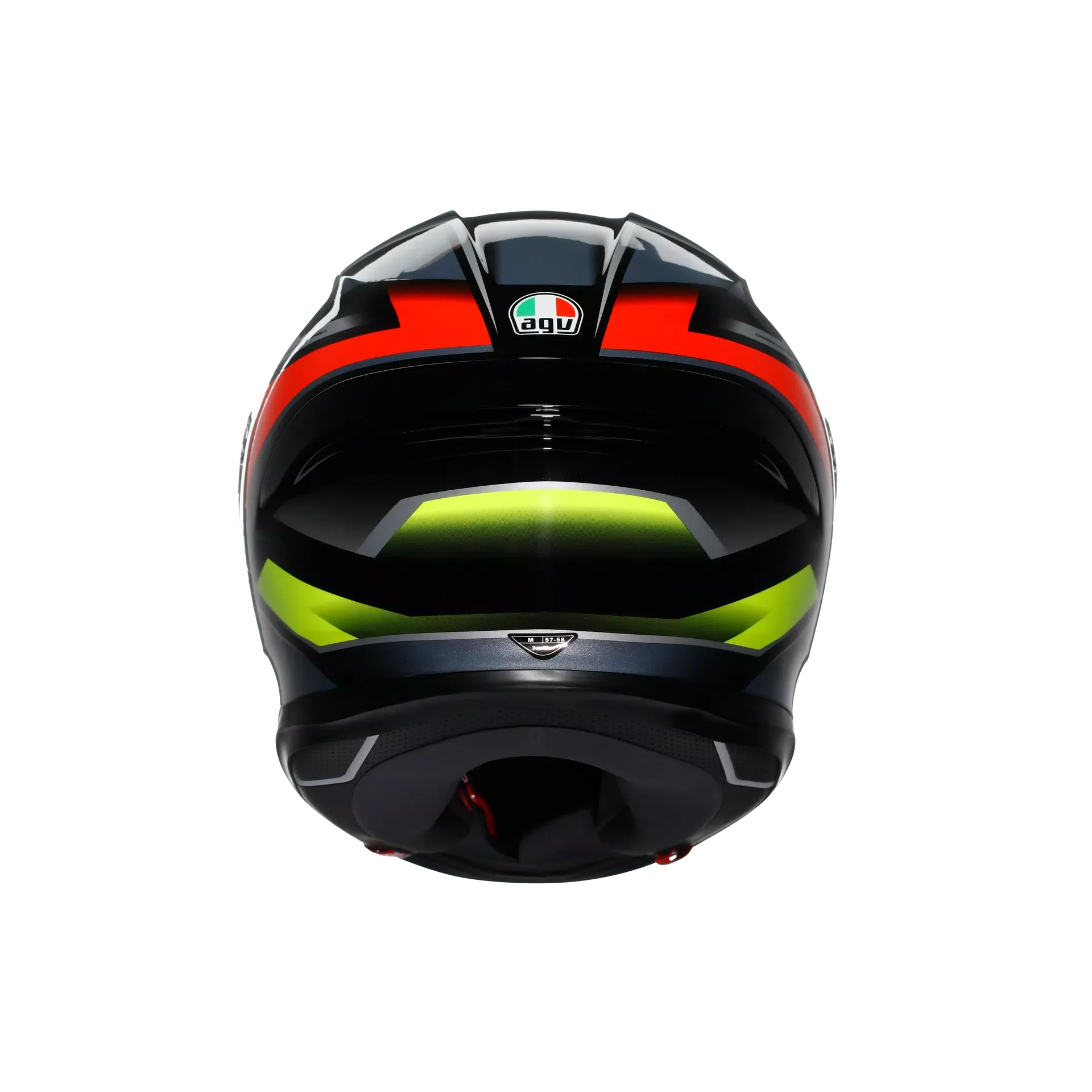 AGV K6 S Helm Erazer Schwarz/Rot/Gelb Fluo | 2118395001026 - Image 6