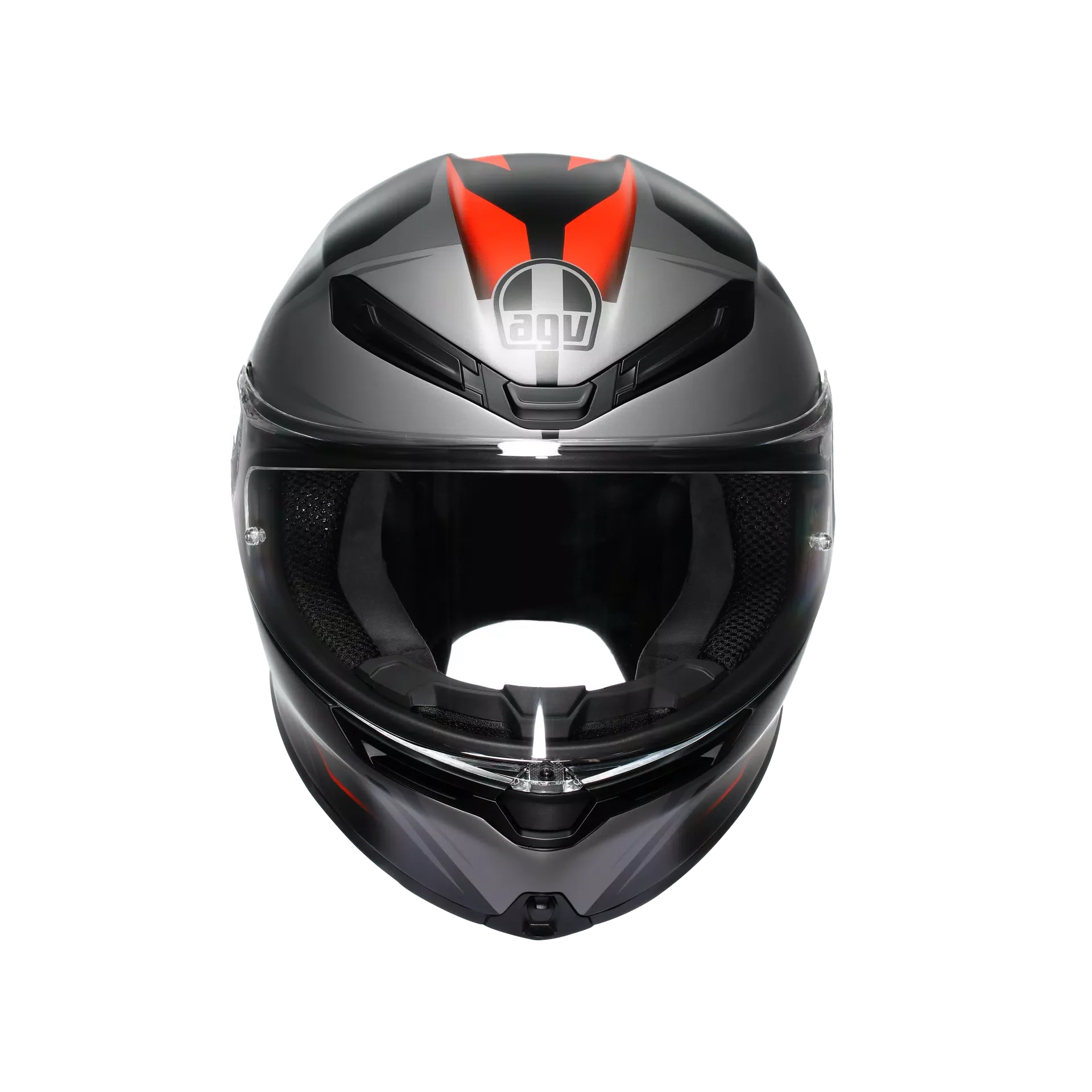 AGV K6 S Helm Karve Matt Schwarz/Grau/Rot | 2118395001024 - Image 3
