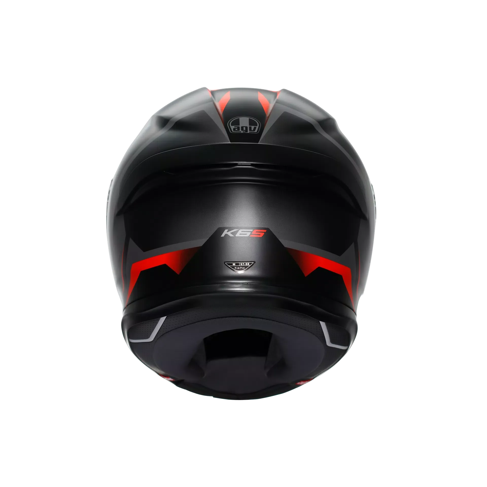 AGV K6 S Helm Karve Matt Schwarz/Grau/Rot | 2118395001024 - Image 6