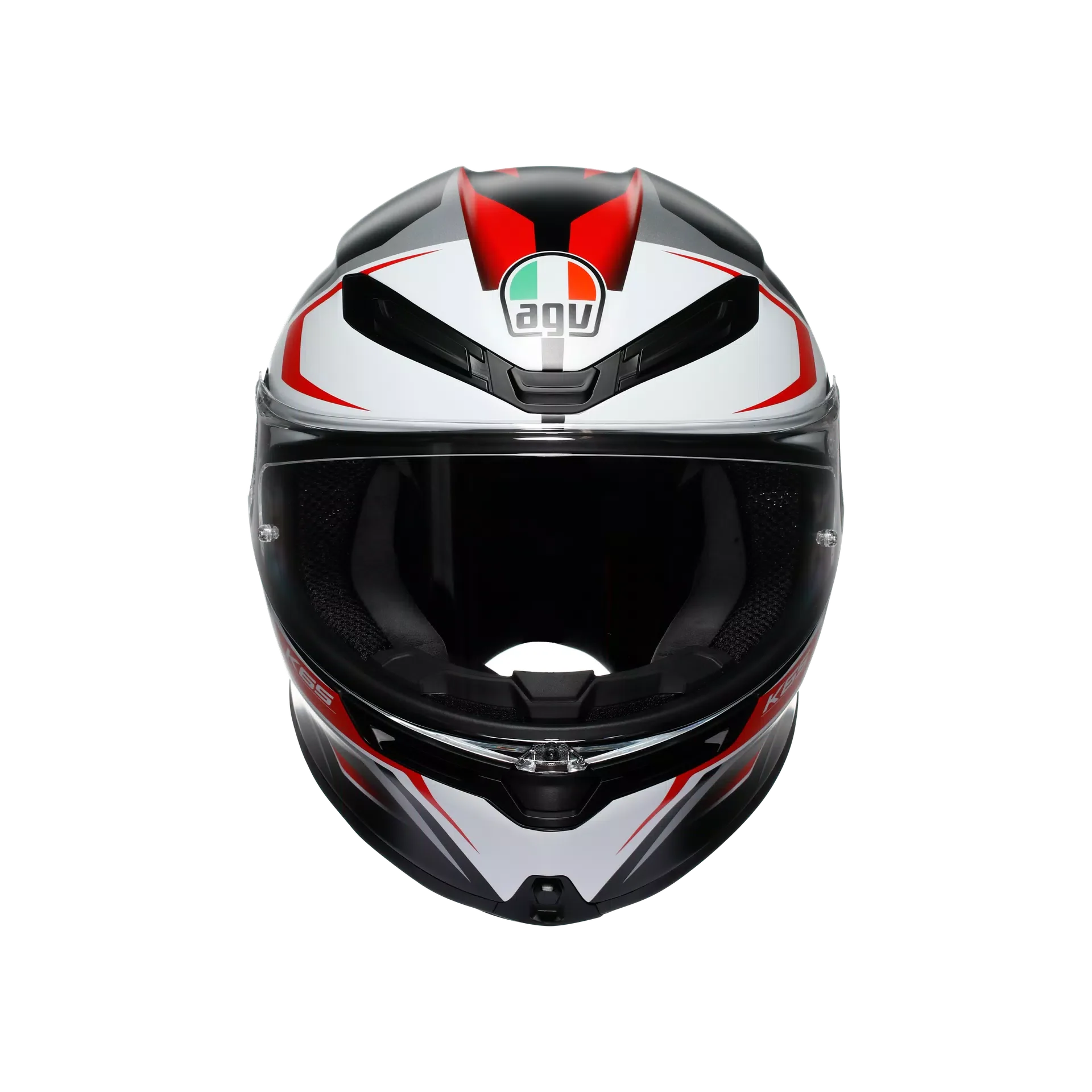 AGV K6 S Helm Karve Matt Schwarz/Weiß/Rot | 2118395001025 - Image 3