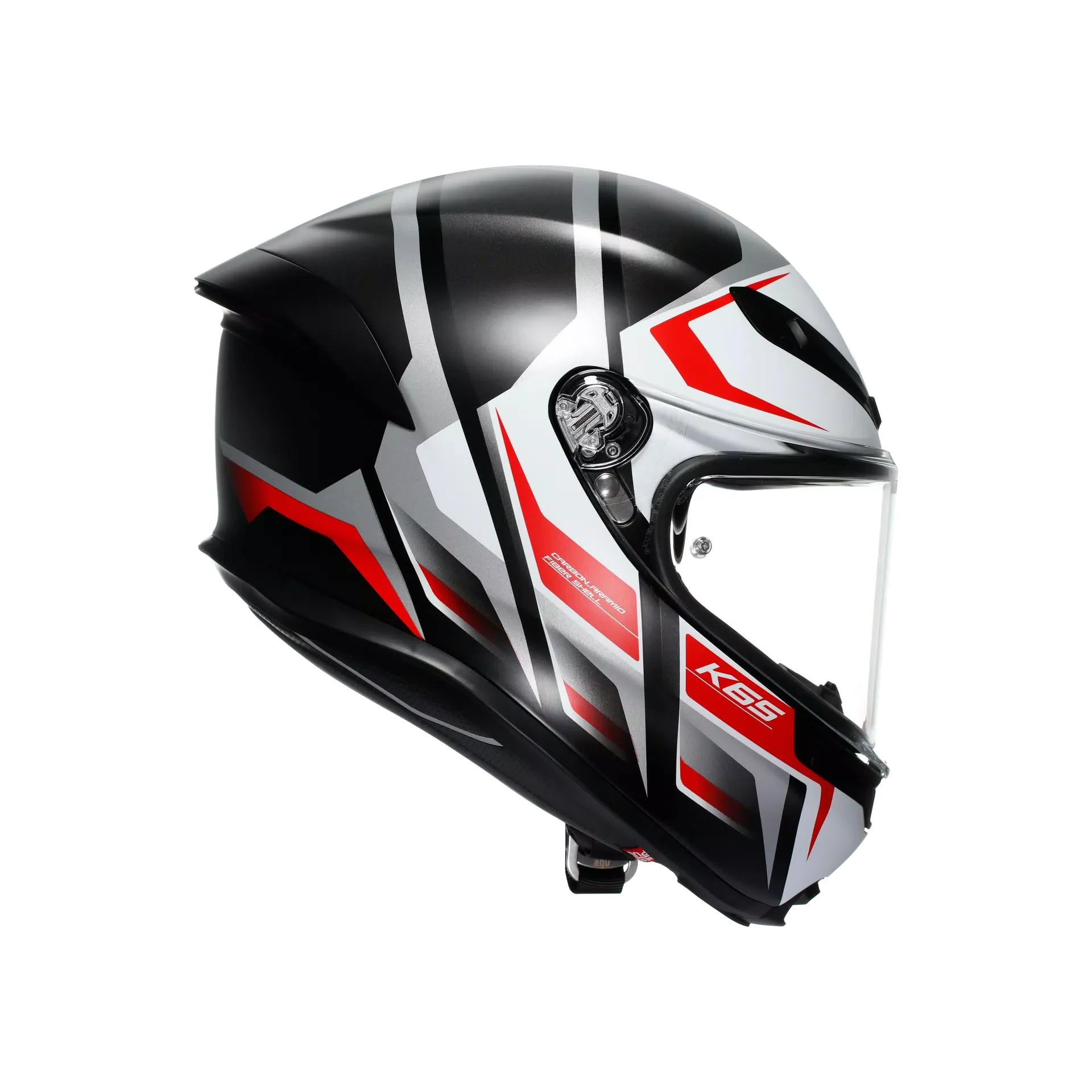 AGV K6 S Helm Karve Matt Schwarz/Weiß/Rot | 2118395001025 - Image 5