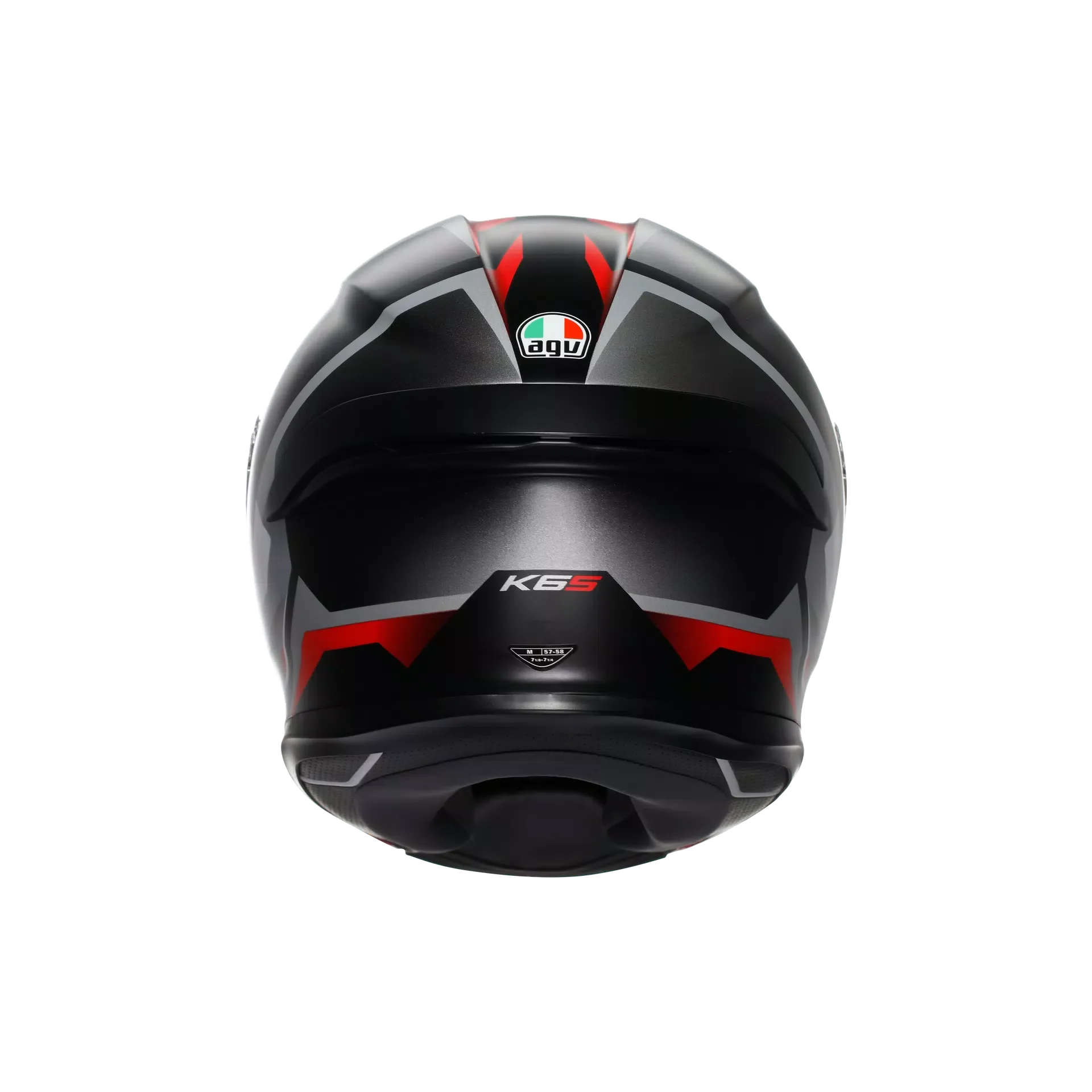 AGV K6 S Helm Karve Matt Schwarz/Weiß/Rot | 2118395001025 - Image 6