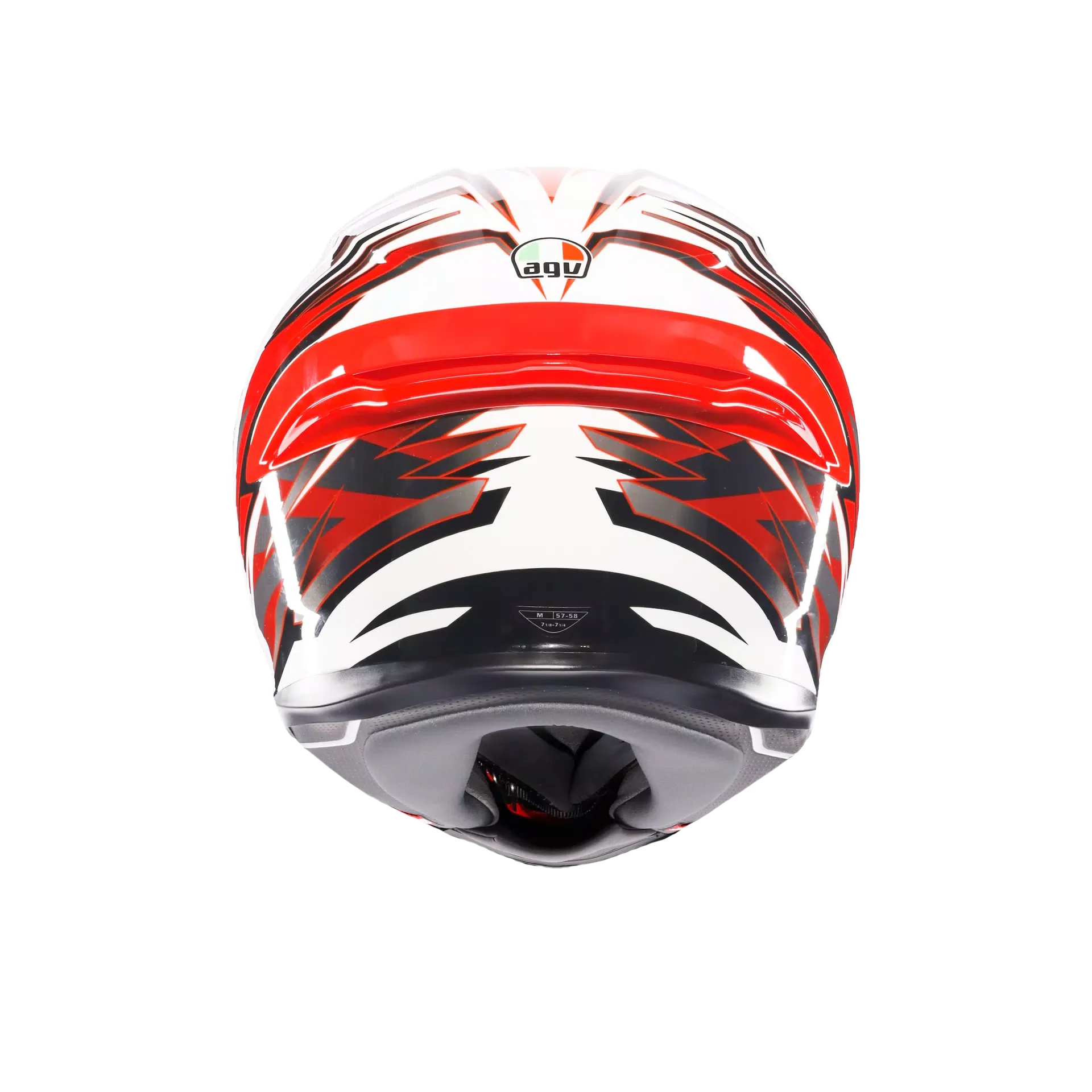 AGV K6 S Helm Reeval Weiß/Rot/Grau | 2118395001023 - Image 6