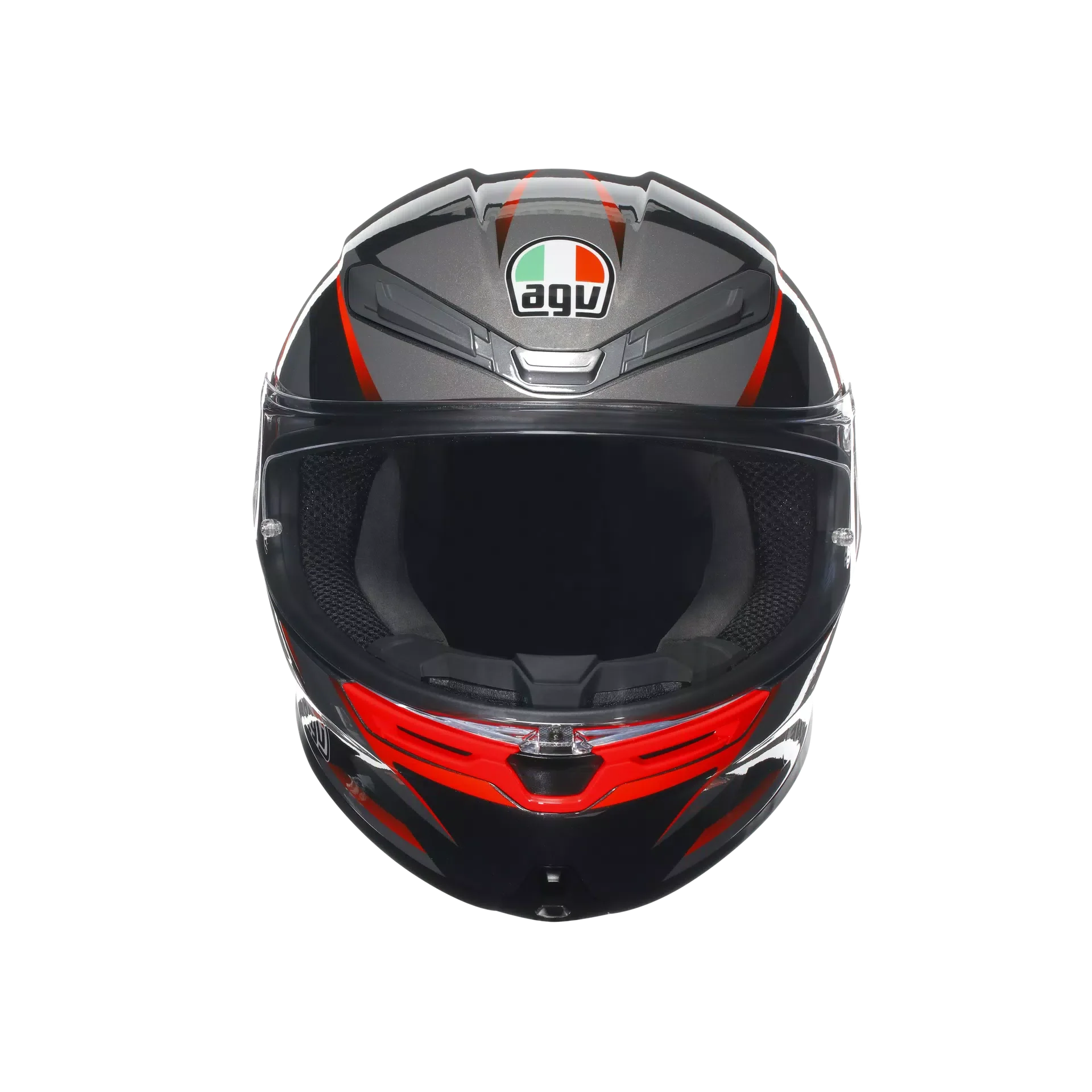 AGV K6 S Helm Slashcut Schwarz/Grau/Rot | 2118395001014 - Image 4
