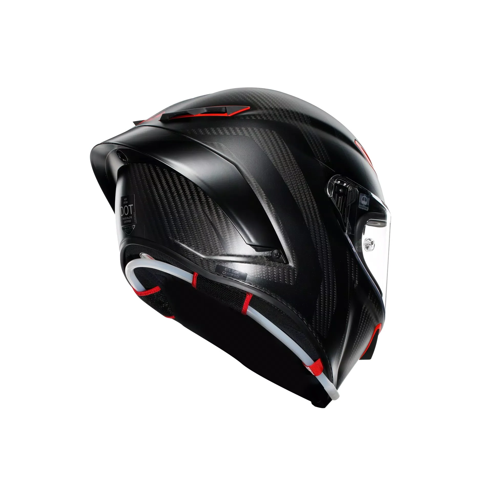 AGV Pista GP RR Helm Intrepido Carbon Matt Schwarz/Rot 2118356002019 - Image 4