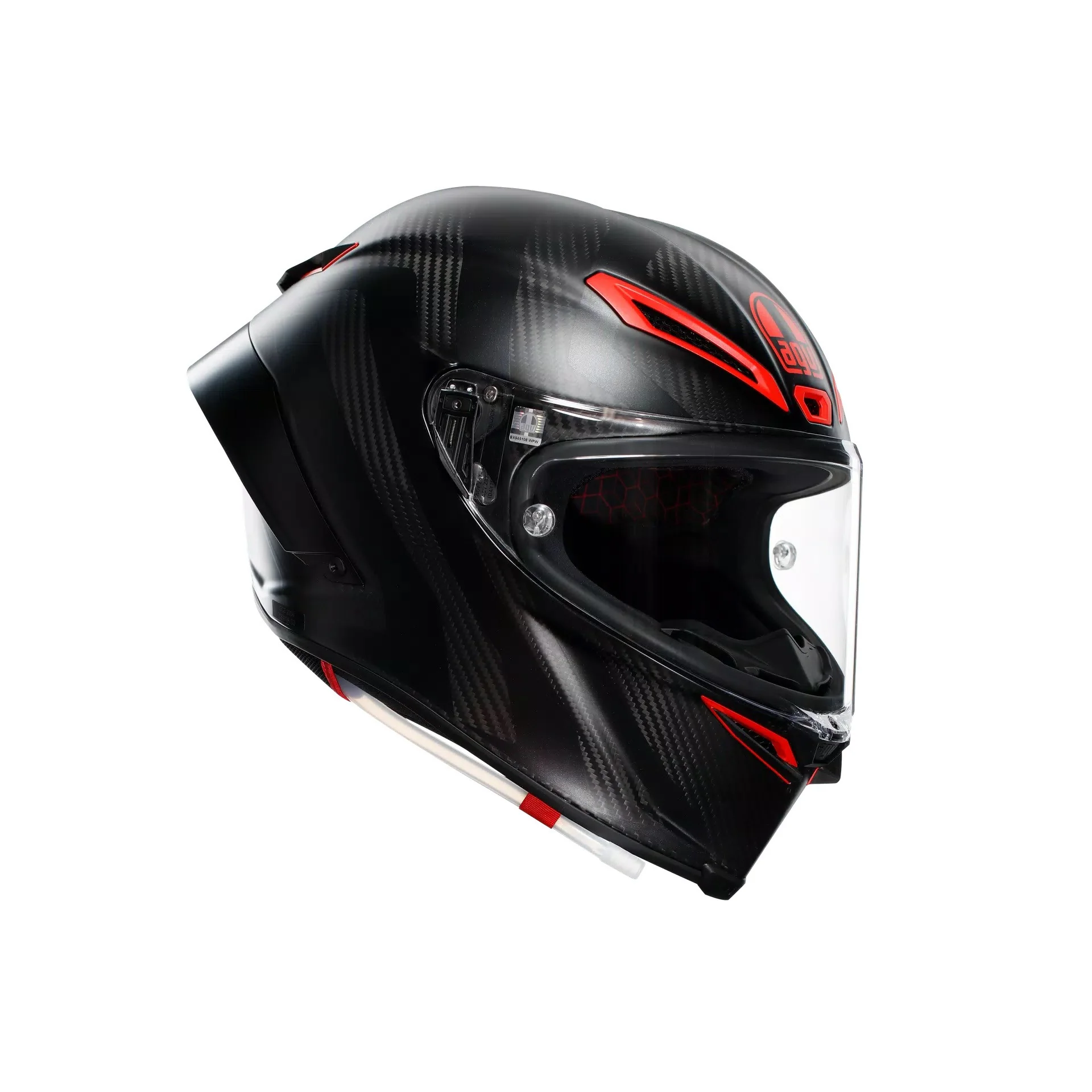 AGV Pista GP RR Helm Intrepido Carbon Matt Schwarz/Rot 2118356002019 - Image 6