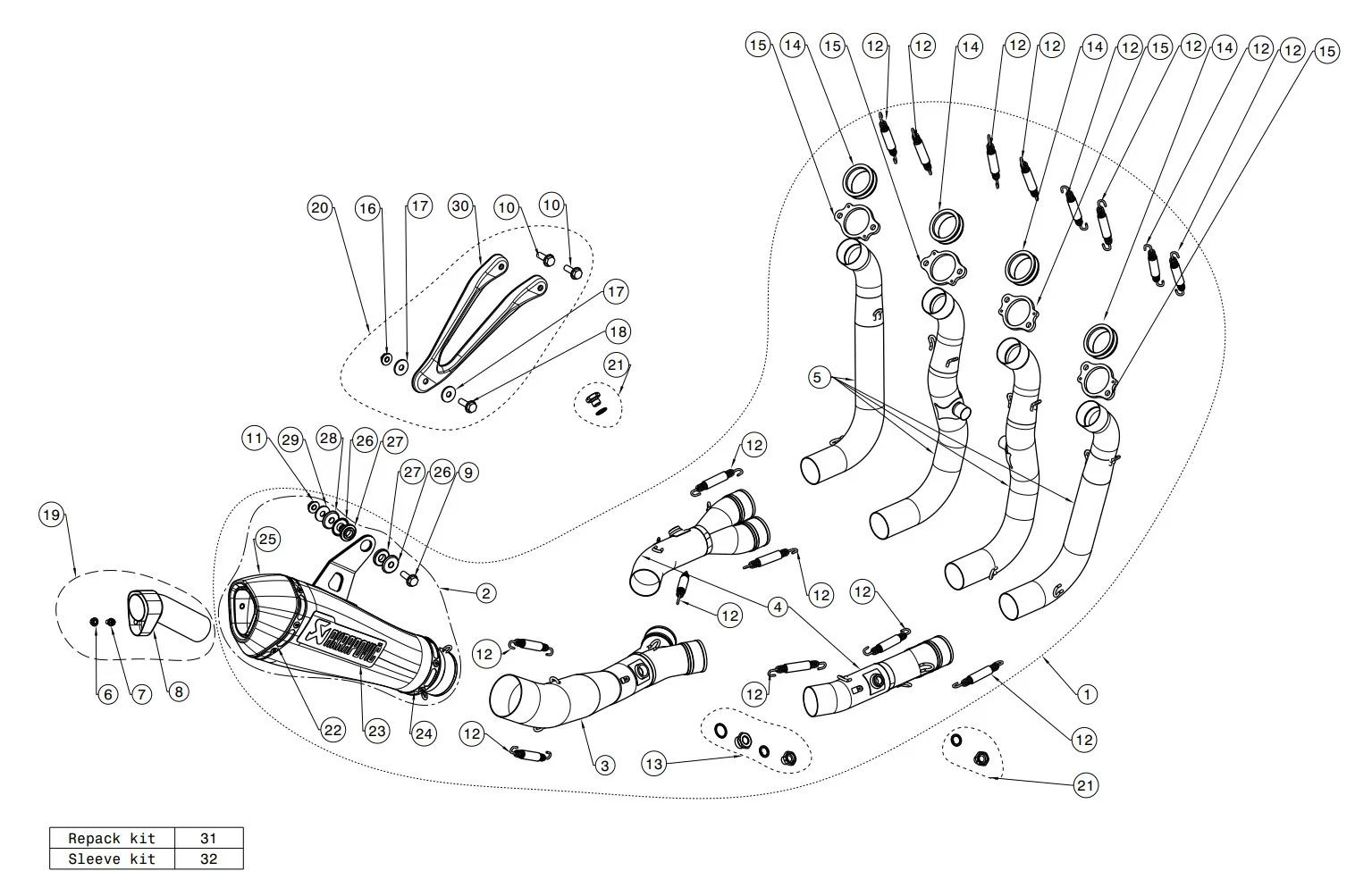 Akrapovic Racing Line (Edelstahl) BMW S1000RR K46 (15-18) S-B10R3-CZT - Image 6