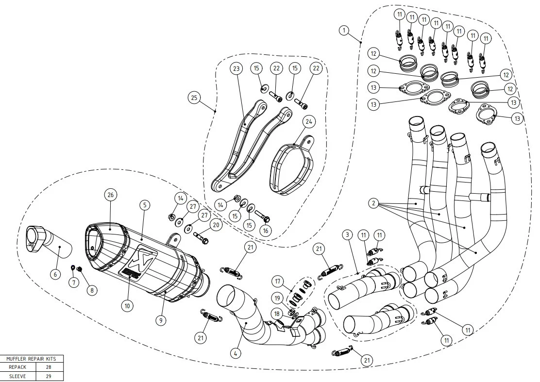 Akrapovic Evolution Line (Titanium) Kawasaki ZX-10R/RR (16-20) S-K10E9-ZC - Image 7