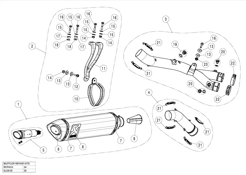 Akrapovic Track Day Set (Titanium) Yamaha YZF-R1/M (15-26) S-Y10SO19-RT/TD - Image 2