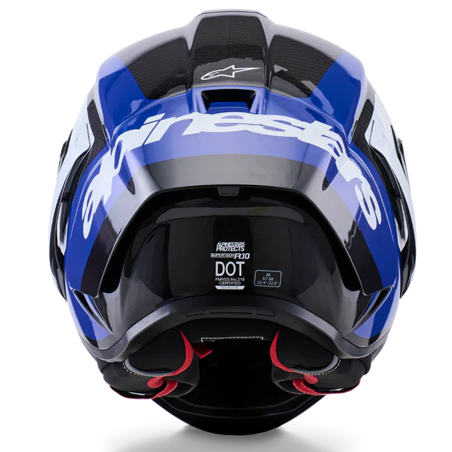 Alpinestars Supertech R10 Helm Arius Blau Glanz 8203926-1647 - Image 5