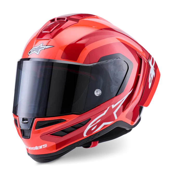 Alpinestars Supertech R10 Helm Arius Doppelrot glänzend 8203926-1683 - Image 4