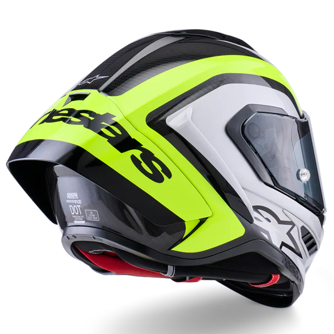 Alpinestars Supertech R10 Helm Arius Gelb Fluo Glanz 8203926-1699 - Image 3