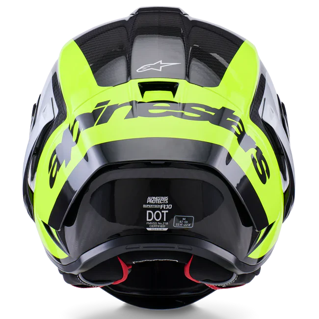 Alpinestars Supertech R10 Helm Arius Gelb Fluo Glanz 8203926-1699 - Image 6