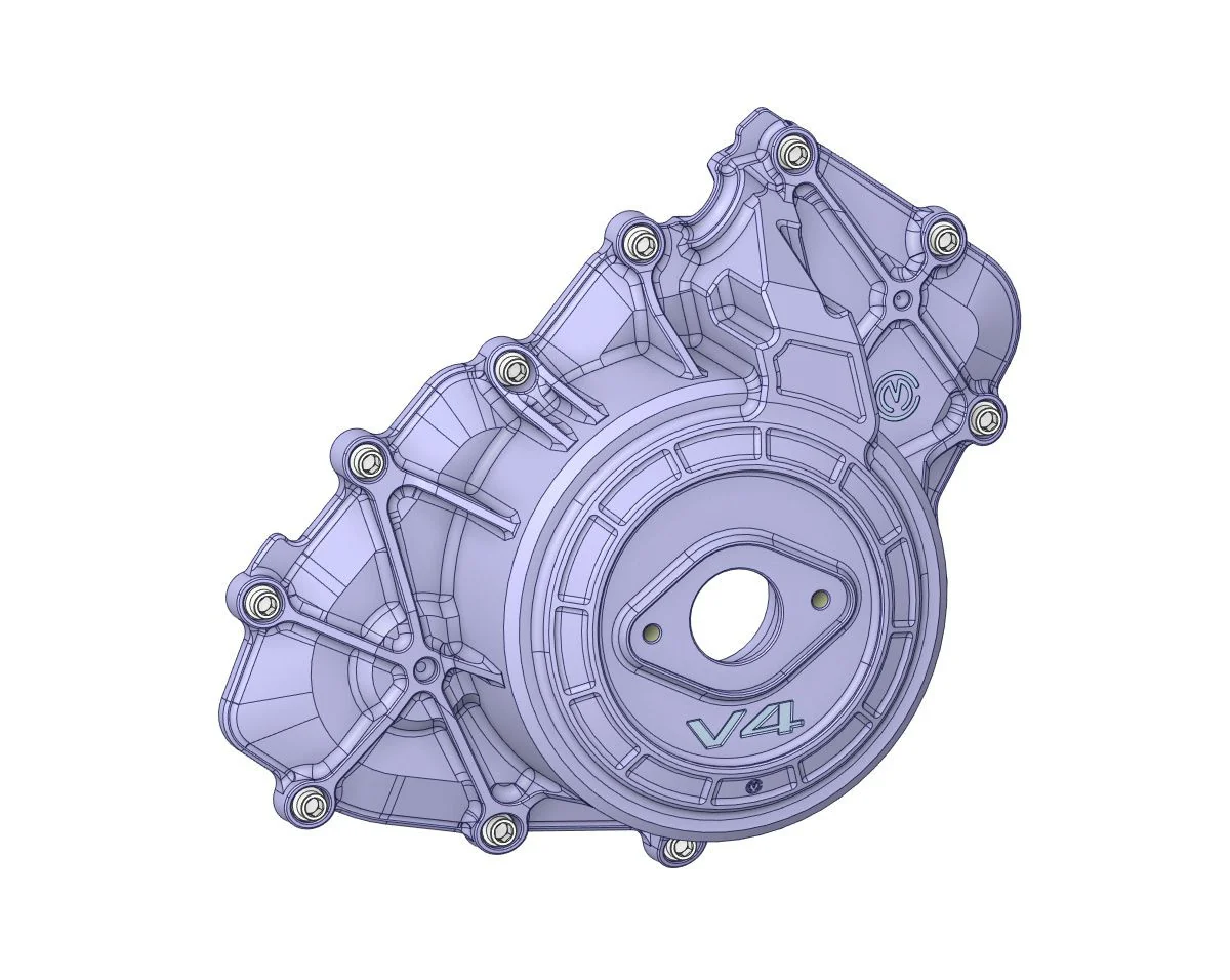 Aluminium-Motorgehäuse links mit Titanschrauben Motocorse Ducati Panigale V4/S/R (18-24) - Image 6