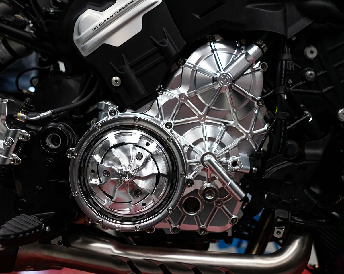 Aluminium-Motorgehäuse rechts mit Titanschrauben Motocorse Ducati Panigale V4/S/R (18-24) - Image 4