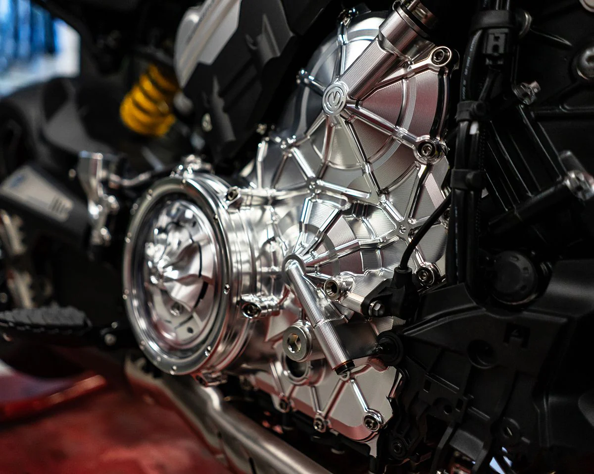Aluminium-Motorgehäuse rechts mit Titanschrauben Motocorse Ducati Panigale V4/S/R (18-24) - Image 7