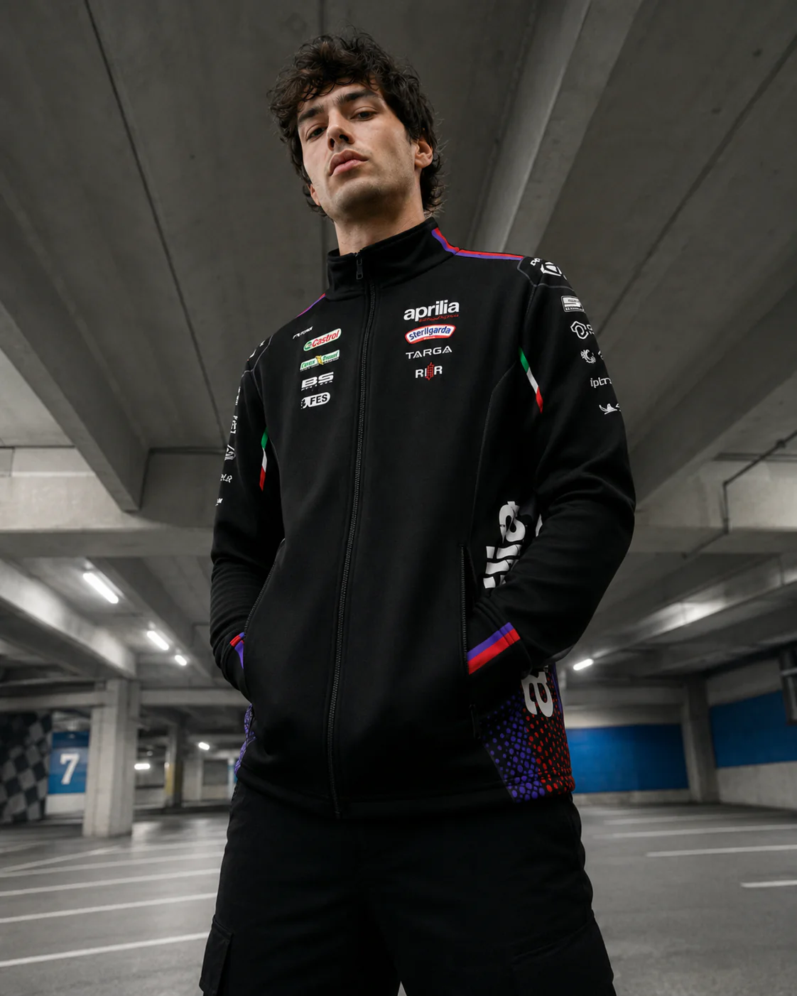 Aprilia Racing Team Zip Sweat-Jacke Replica 2026 Herren IXON - Image 8
