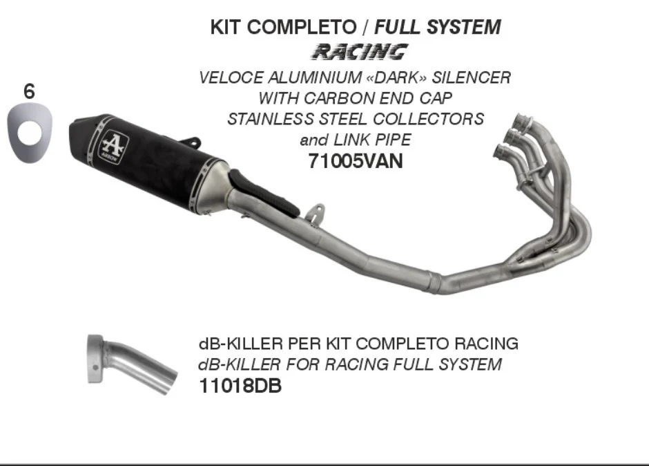 Arrow Komplettanlage Veloce Edelstahl Triumph Street Triple 765 RS (23-26) 71005VAN - Image 5