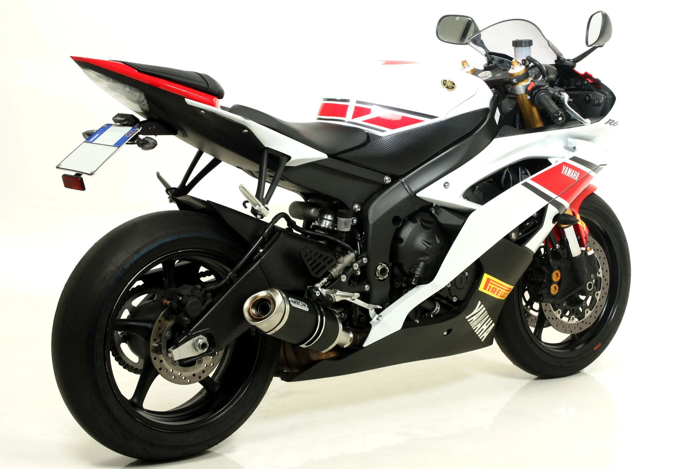 Arrow Slip-On Thunder Aluminium Dark Yamaha YZF-R6 RJ15 (08-16) 71699AKN - Image 3