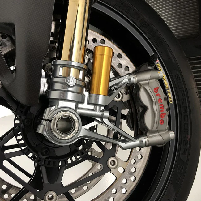 CNC Gabelfuß-Set 100 mm „GP Style“ Motocorse Ducati Panigale V4/S/R (18–24) - Image 2
