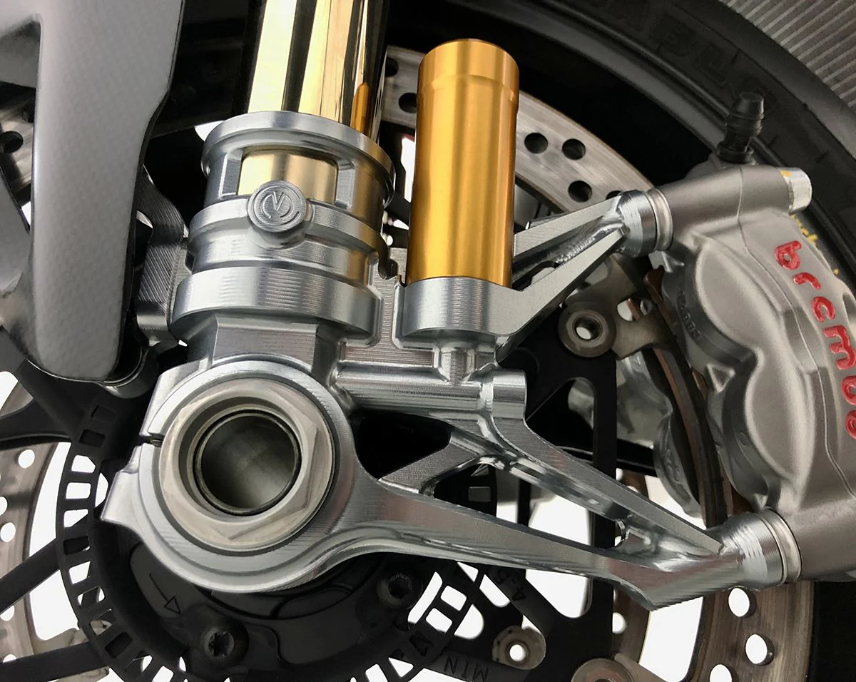 CNC Gabelfuß-Set 100 mm „GP Style“ Motocorse Ducati Panigale V4/S/R (18–24) - Image 7