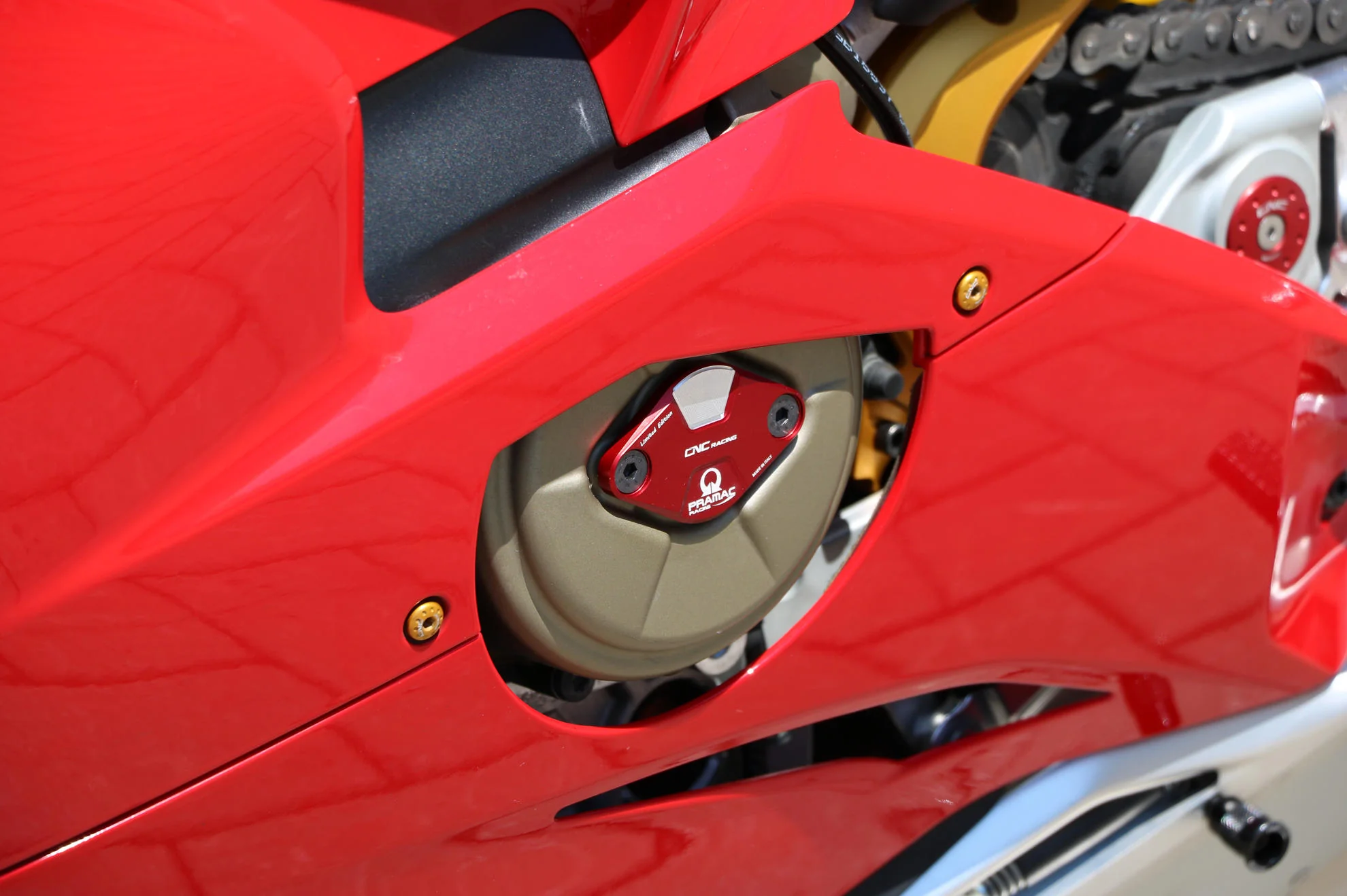 Zündungsdeckel / Timing Inspection Cover Pramac Racing Limited Edition CNC Racing Ducati Panigale V4/S (2025-2026) CF266PR - Image 5