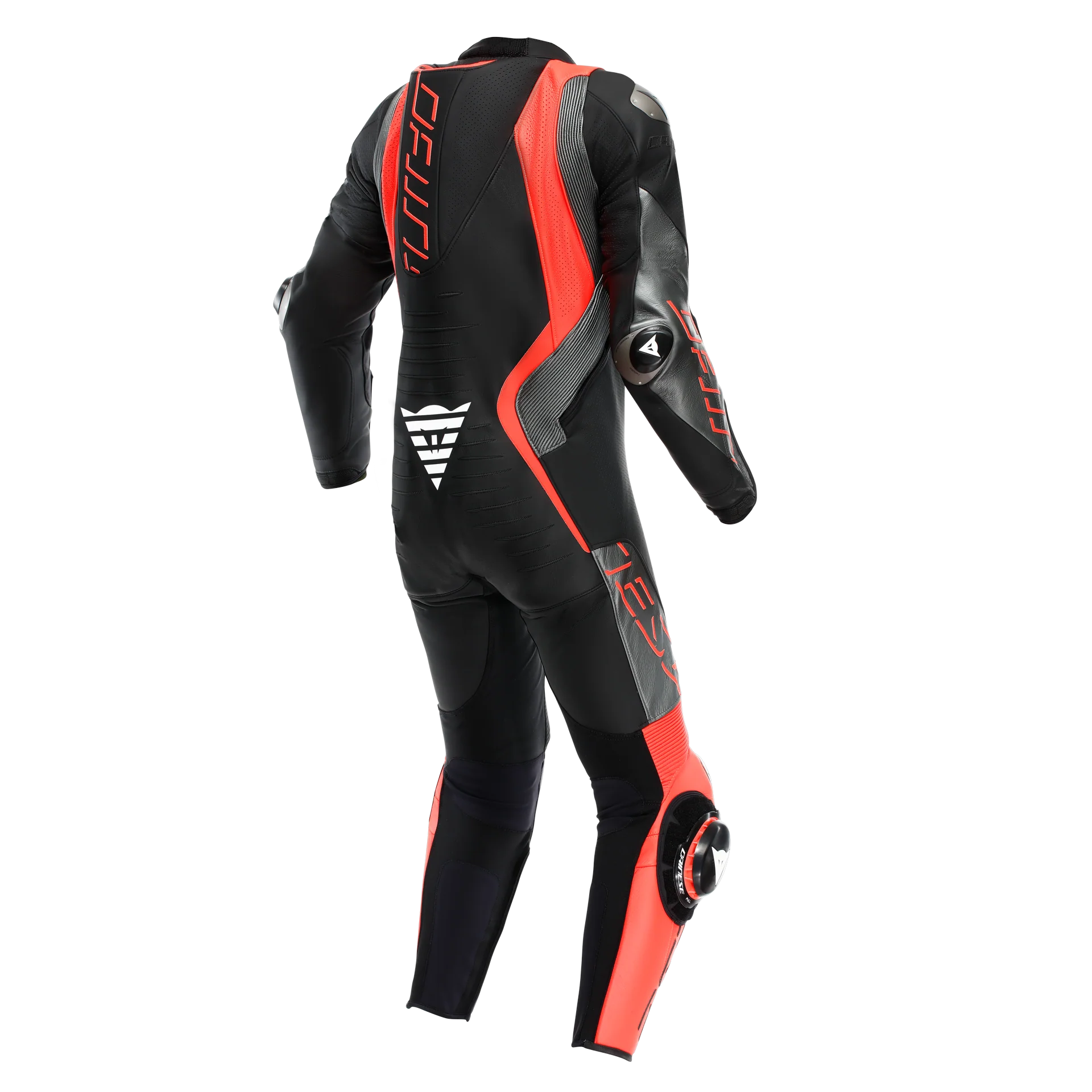 Dainese Audax D-ZIP Einteiler Lederkombi – Perforierter Rennanzug | Herren | Schwarz/Rot - Image 17
