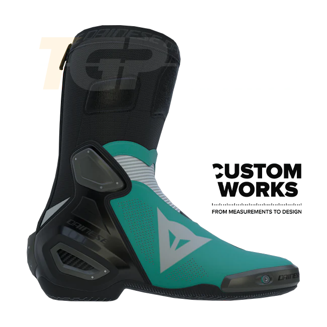 Dainese Axial 2 Air Racing und Straßen Motorradstiefel | Herren | Sardinia Sea Blau / Weiß | Custom Works - Image 4