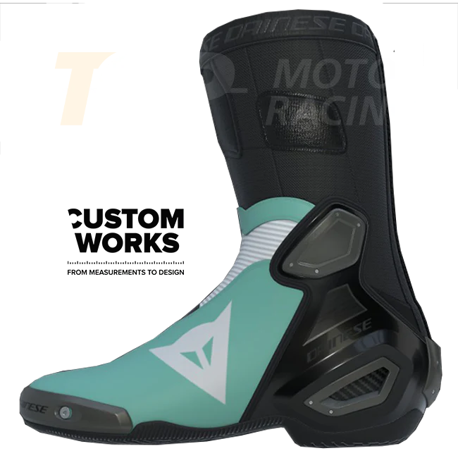 Dainese Axial 2 Racing und Straßen Motorradstiefel | Herren | Sardinia Sea Blau / Weiß | Custom Works - Image 3