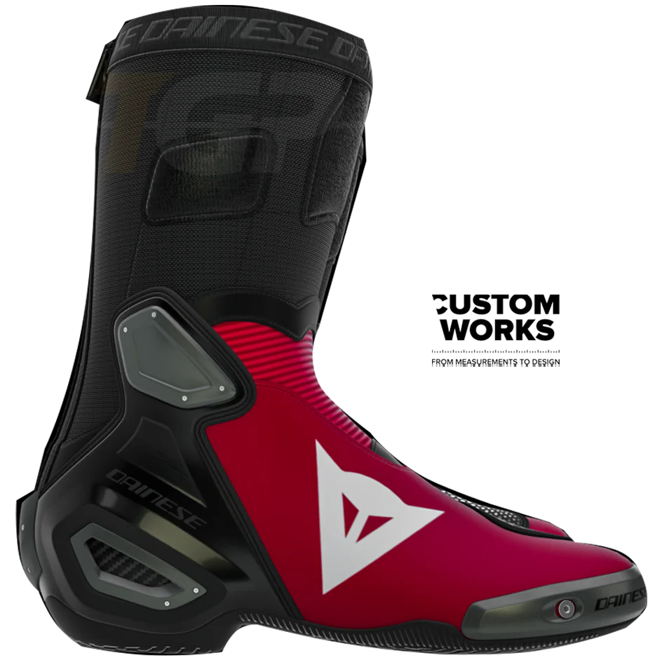 Dainese Axial 2 Racing und Straßen Motorradstiefel Nicolò Bulega Replica 2026 | Herren | Dainese Rot / Weiß | Custom Works - Image 4