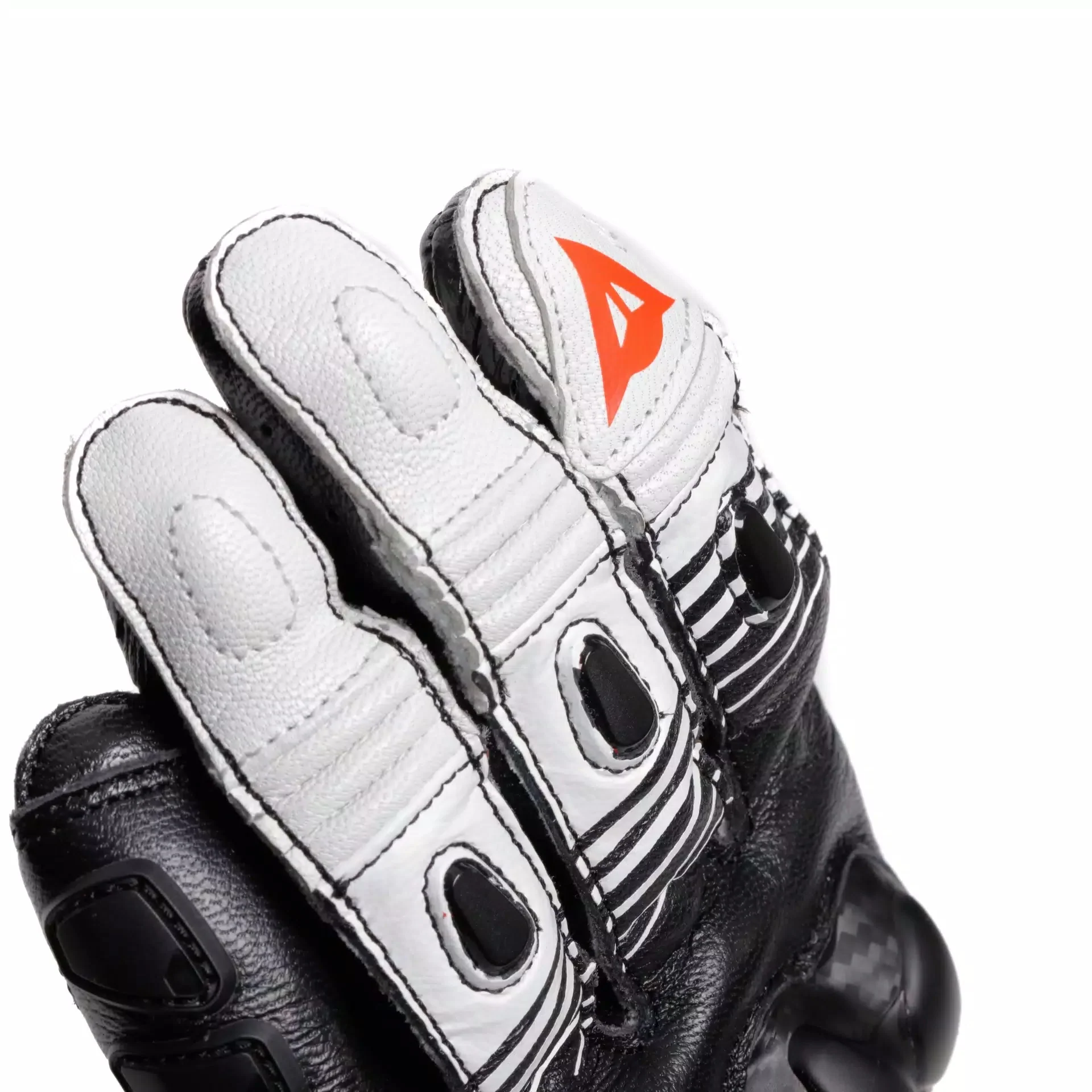 Dainese Fiero Racing Motorrad Lederhandschuhe | Herren | Schwarz/Weiß | 2018100025N3200 - Image 8