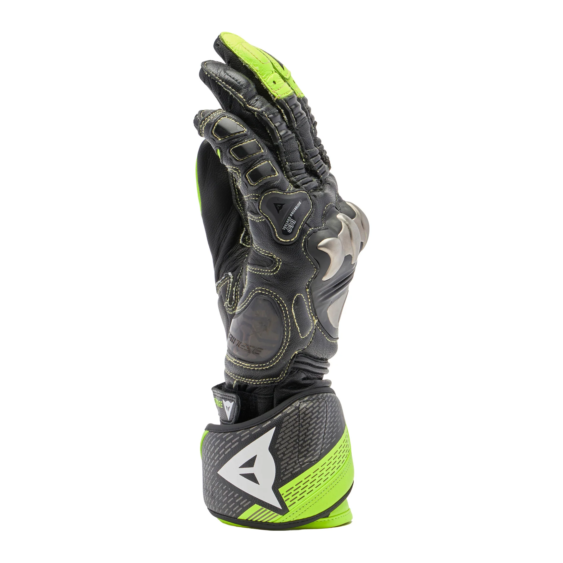 Dainese Full Metal 7 Racing Motorrad Lederhandschuhe | Herren | Neon Gelb/Schwarz - Image 10