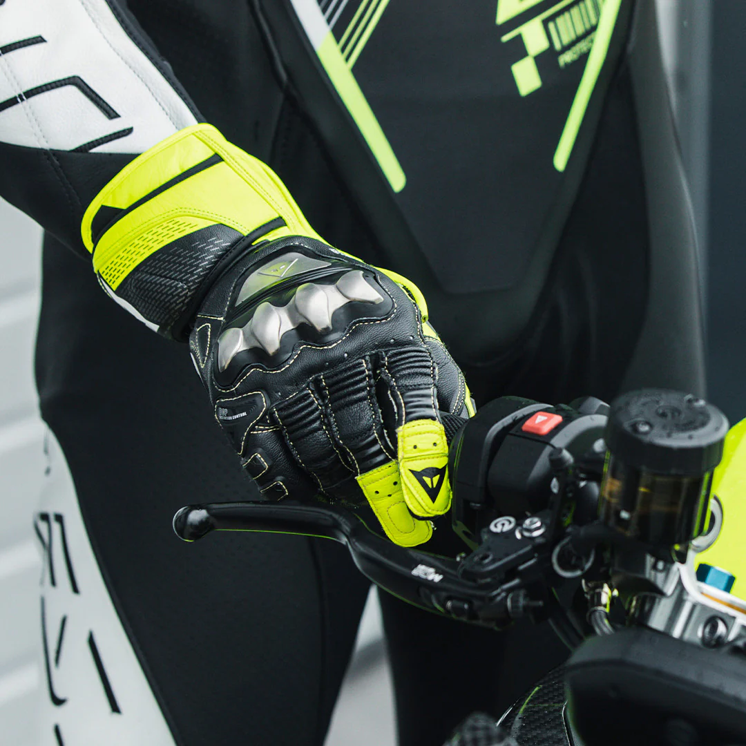 Dainese Full Metal 7 Racing Motorrad Lederhandschuhe | Herren | Neon Gelb/Schwarz - Image 11