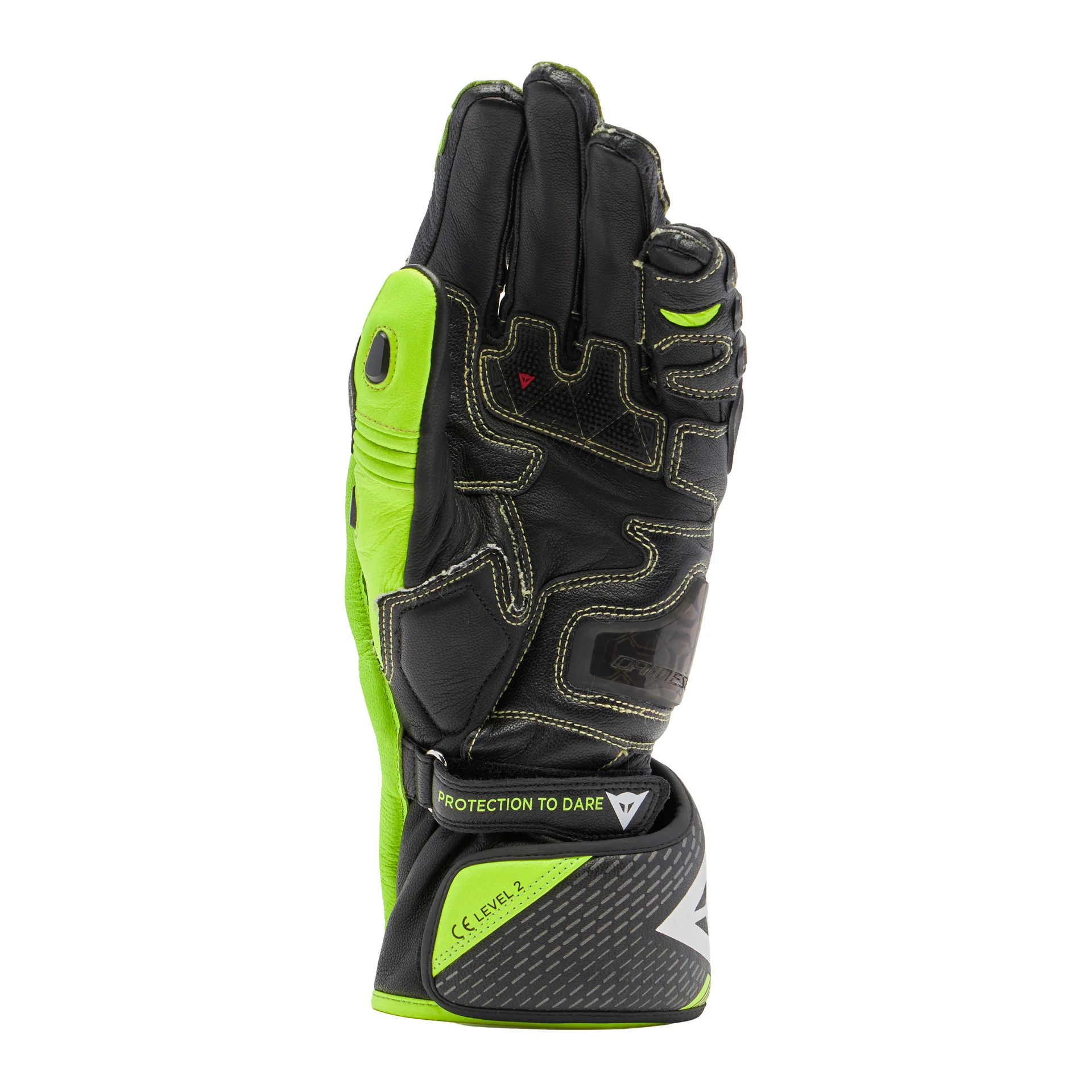 Dainese Full Metal 7 Racing Motorrad Lederhandschuhe | Herren | Neon Gelb/Schwarz - Image 8