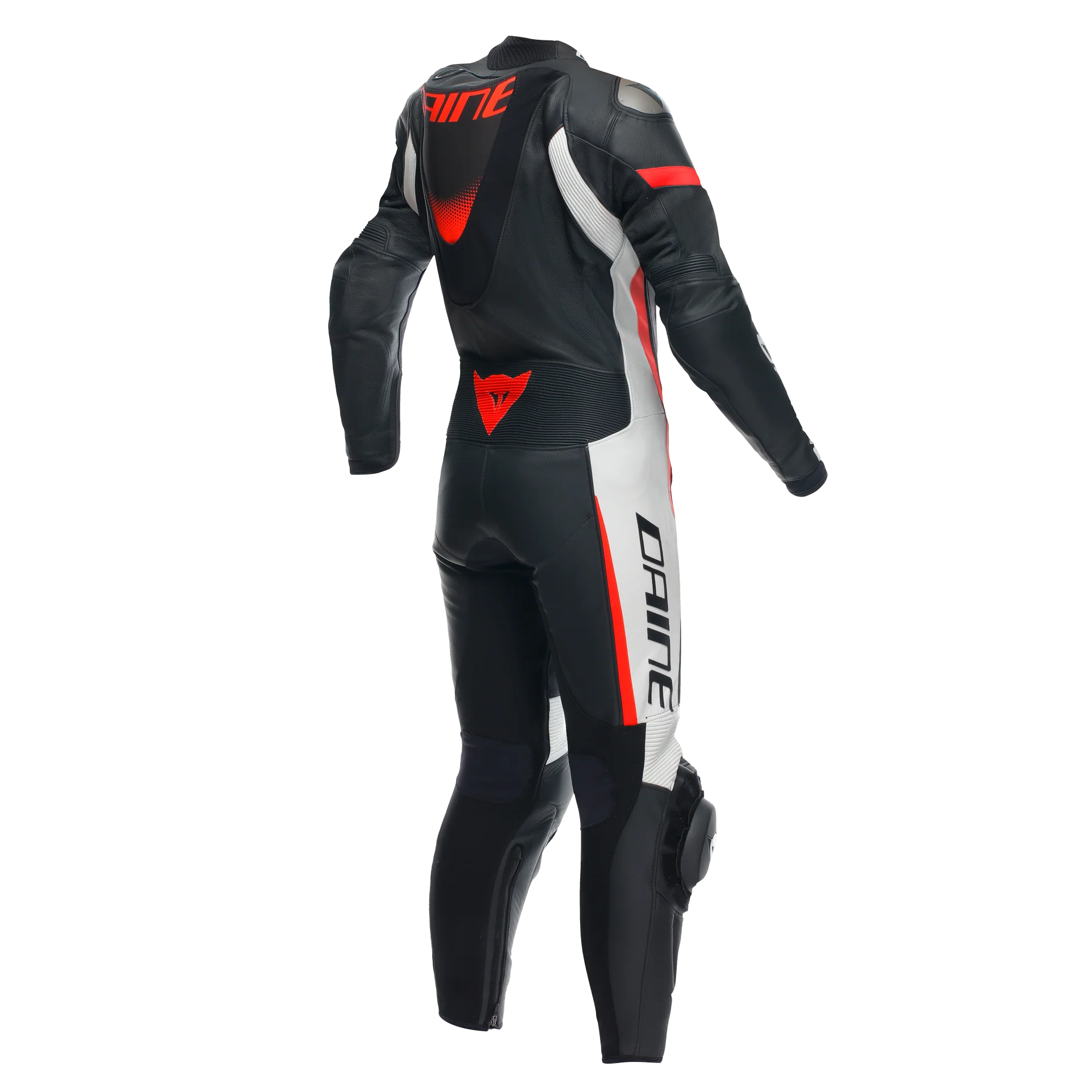 Dainese Grobnik Lady Einteiler Lederkombi – Perforierter Rennanzug | Frauen | Weiß/Rot - Image 4