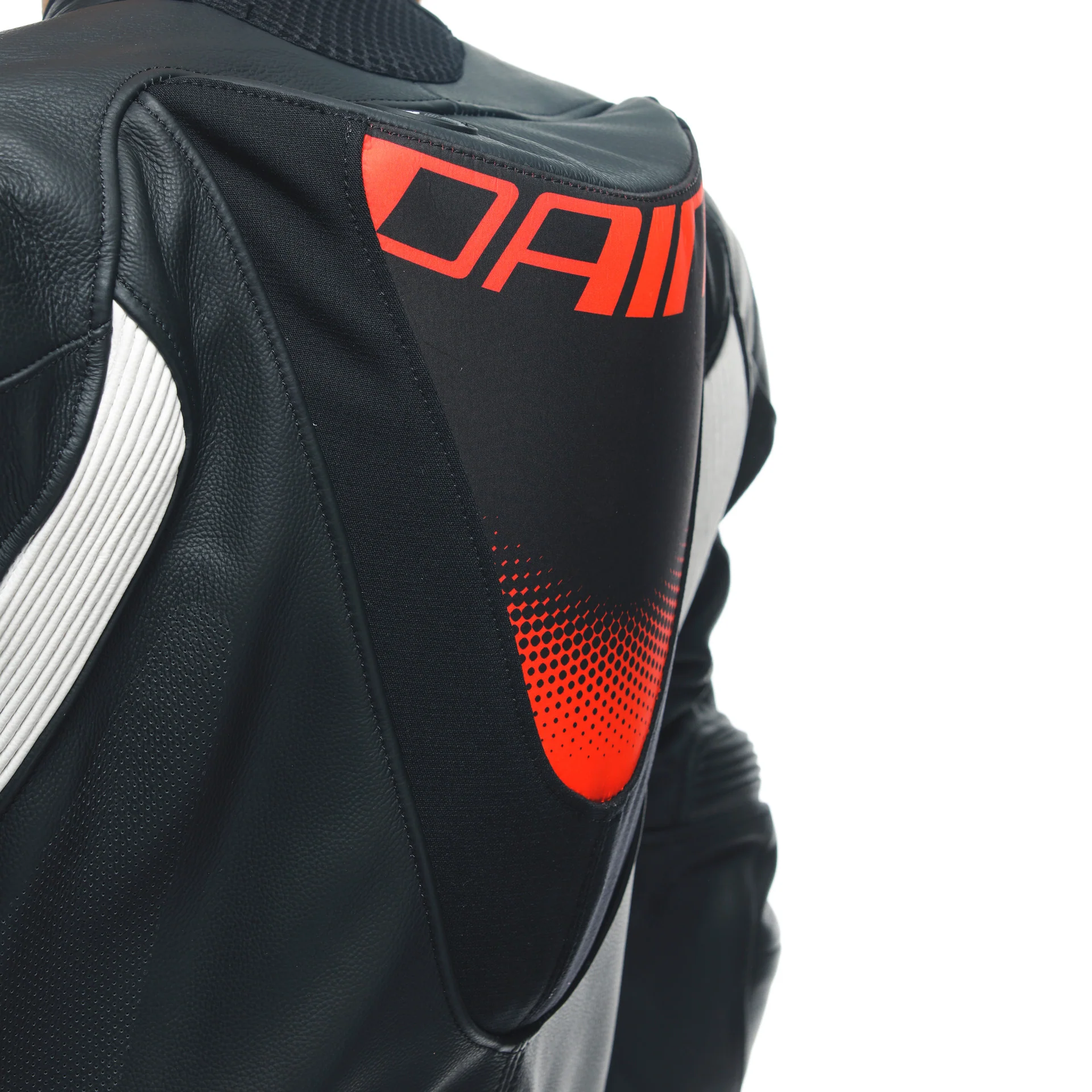 Dainese Grobnik Lady Einteiler Lederkombi – Perforierter Rennanzug | Frauen | Weiß/Rot - Image 6