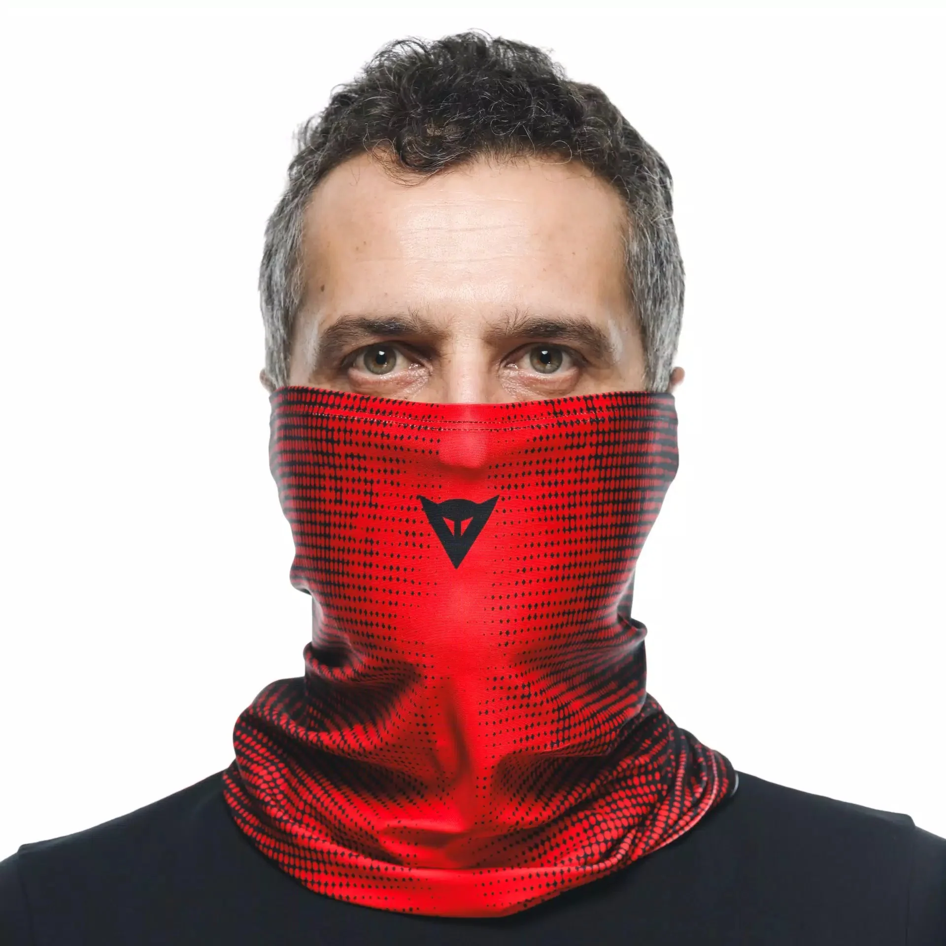 Dainese Halstuch Schwarz/Rot mit Dainese Logo | 201910000881L001 - Image 2
