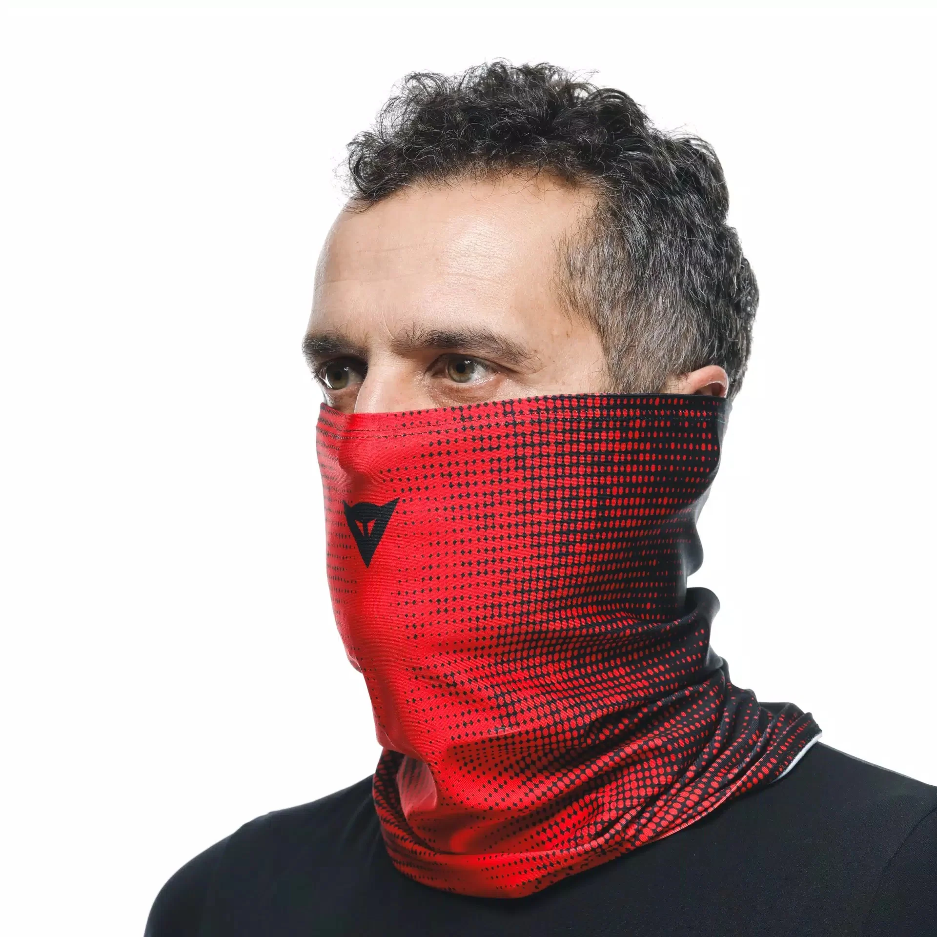 Dainese Halstuch Schwarz/Rot mit Dainese Logo | 201910000881L001 - Image 3