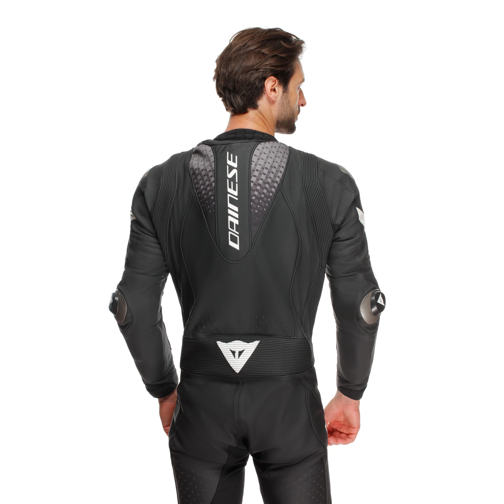 Dainese Laguna Seca 6 Einteiler Lederkombi – Perforierter Rennanzug | Herren | Schwarz/Weiß - Image 12