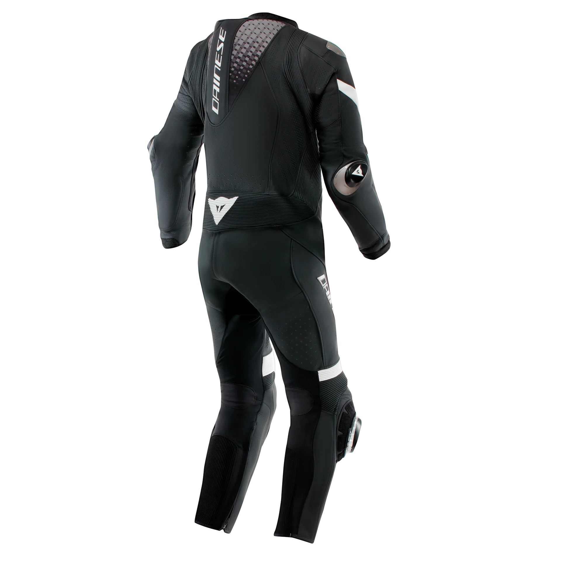Dainese Laguna Seca 6 Einteiler Lederkombi – Perforierter Rennanzug | Herren | Schwarz/Weiß - Image 18