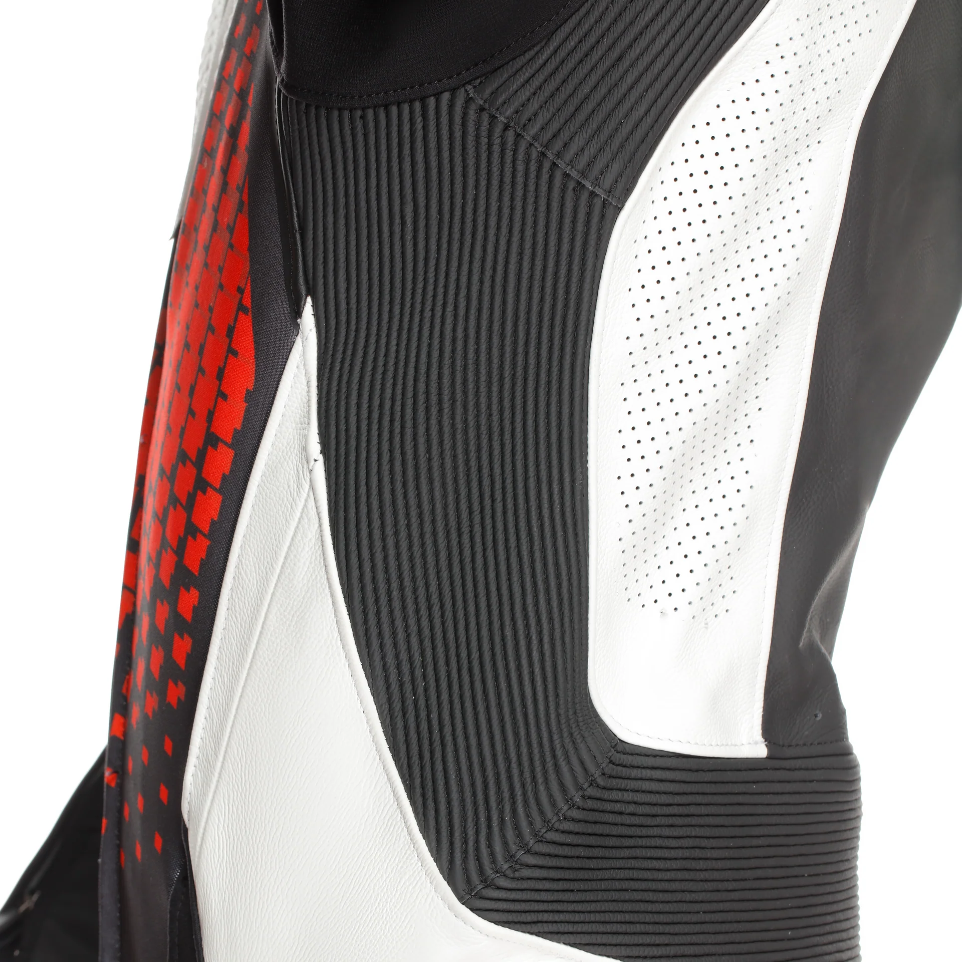 Dainese Laguna Seca 6 Einteiler Lederkombi – Perforierter Rennanzug | Herren | Weiß/Rot - Image 10