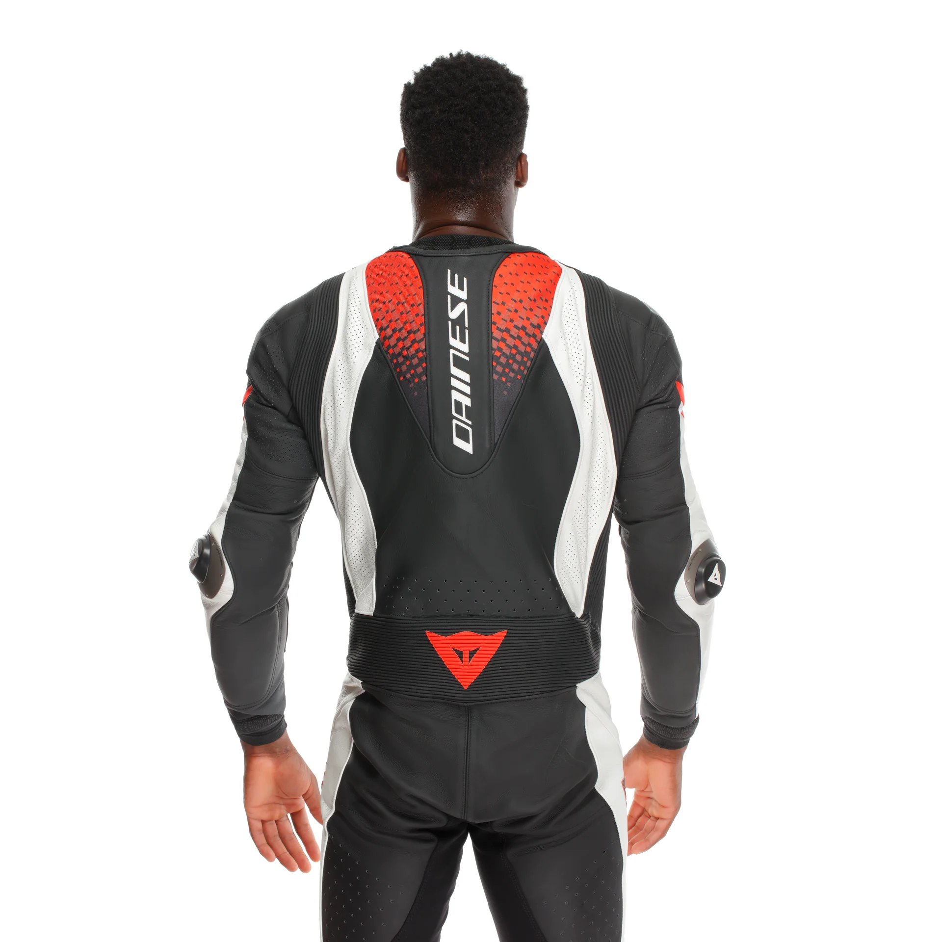 Dainese Laguna Seca 6 Einteiler Lederkombi – Perforierter Rennanzug | Herren | Weiß/Rot - Image 12