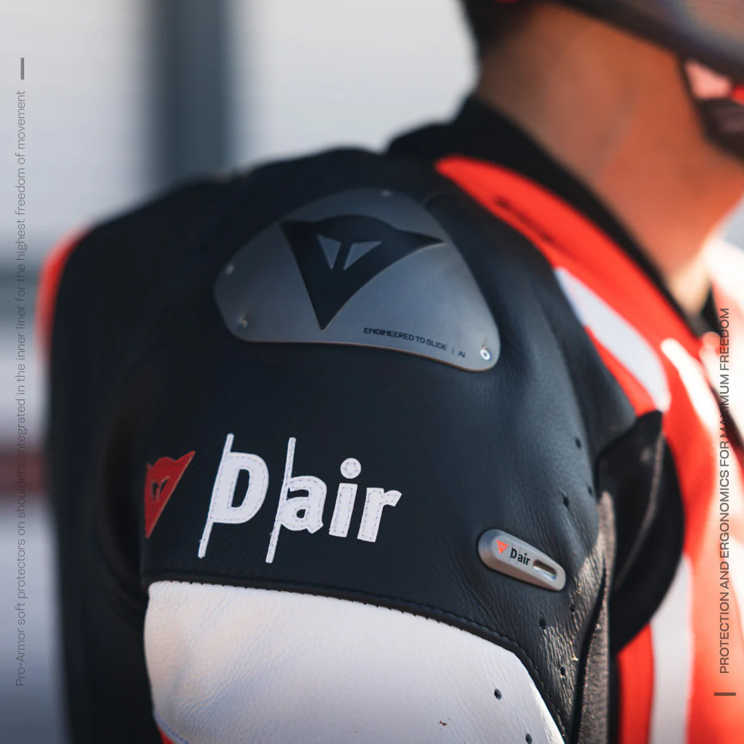 Dainese Misano 3 D-AIR® Einteiler Lederkombi – Perforierter Airbag Rennanzug | Herren | Rot - Image 15