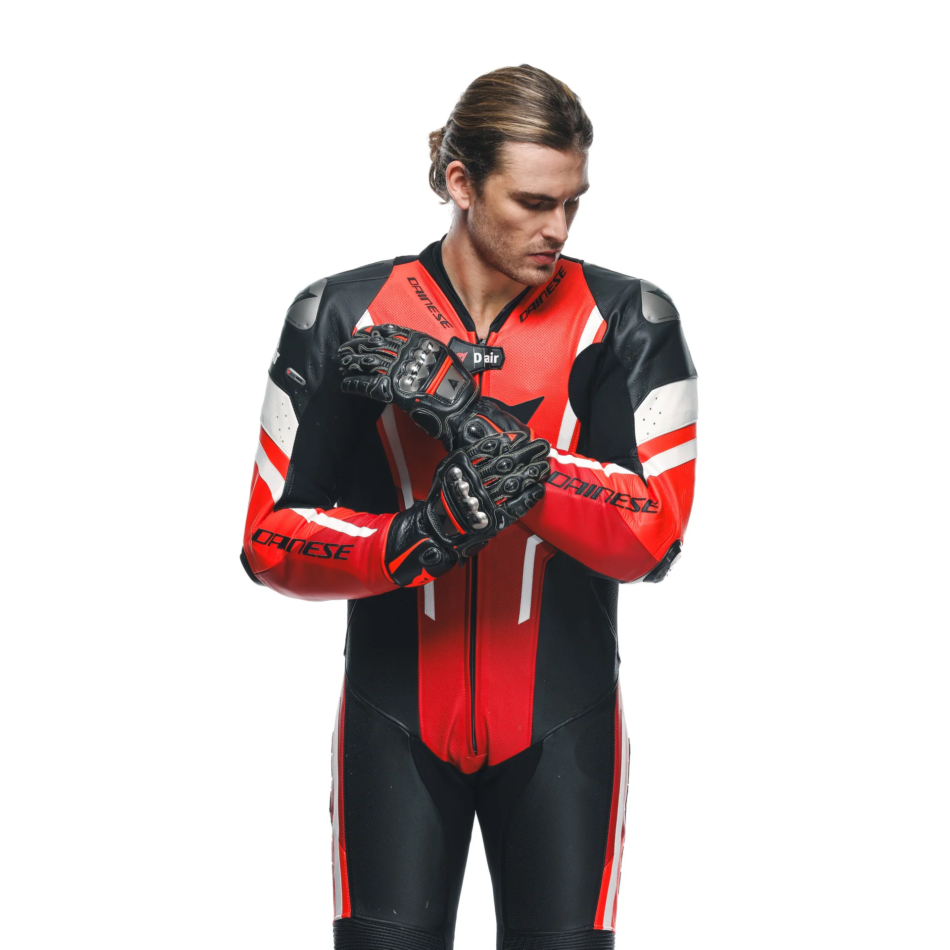 Dainese Misano 3 D-AIR® Einteiler Lederkombi – Perforierter Airbag Rennanzug | Herren | Rot - Image 16