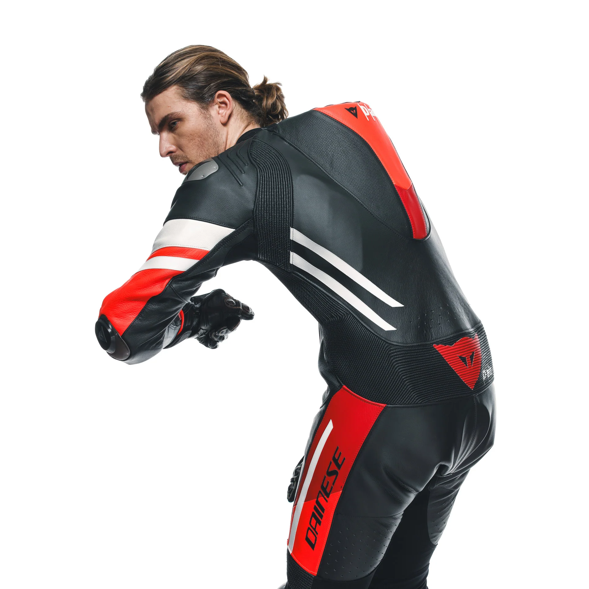 Dainese Misano 3 D-AIR® Einteiler Lederkombi – Perforierter Airbag Rennanzug | Herren | Rot - Image 17