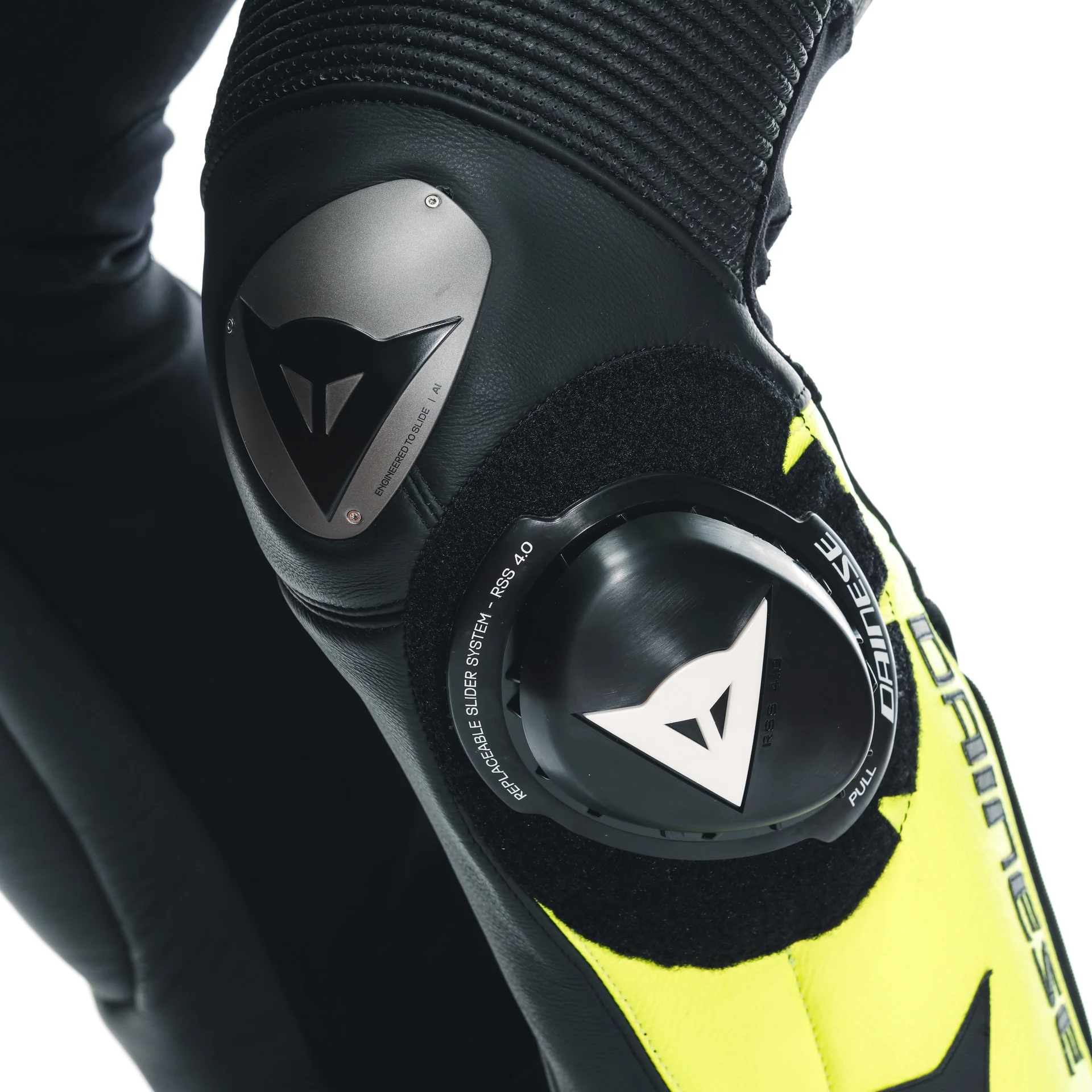 Dainese Misano 3 D-AIR® Einteiler Lederkombi – Perforierter Airbag Rennanzug | Herren | Schwarz/Neon Gelb - Image 6