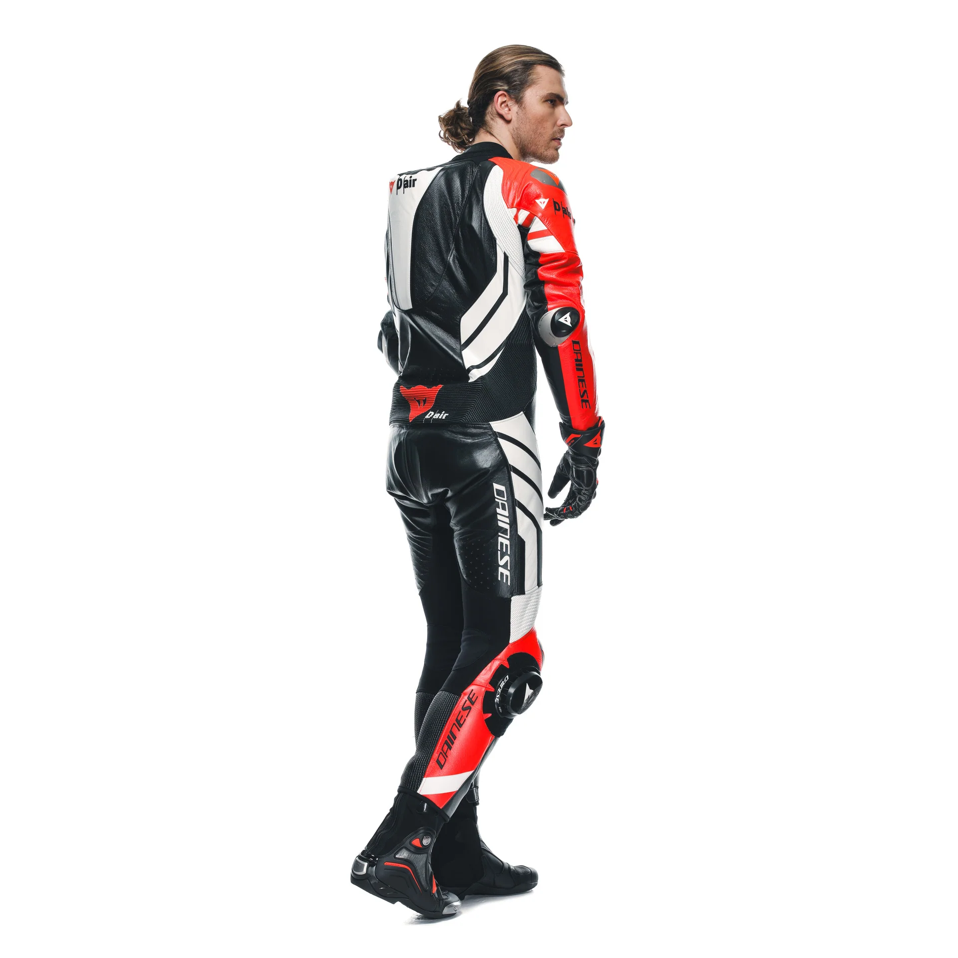 Dainese Mugello 3 D-AIR® Einteiler Lederkombi – Perforierter Airbag Rennanzug | Herren | Schwarz/Rot - Image 12
