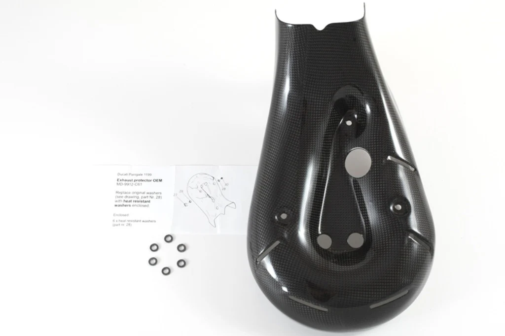 Hitzeschutz Krümmer Carbon Fullsix Ducati Panigale 1199/R/S (12-17) - Image 4