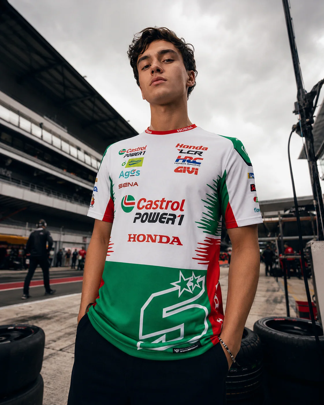 LCR Honda Racing Team Johann Zarco #5 T-Shirt Replica Herren 2026 IXON - Image 7