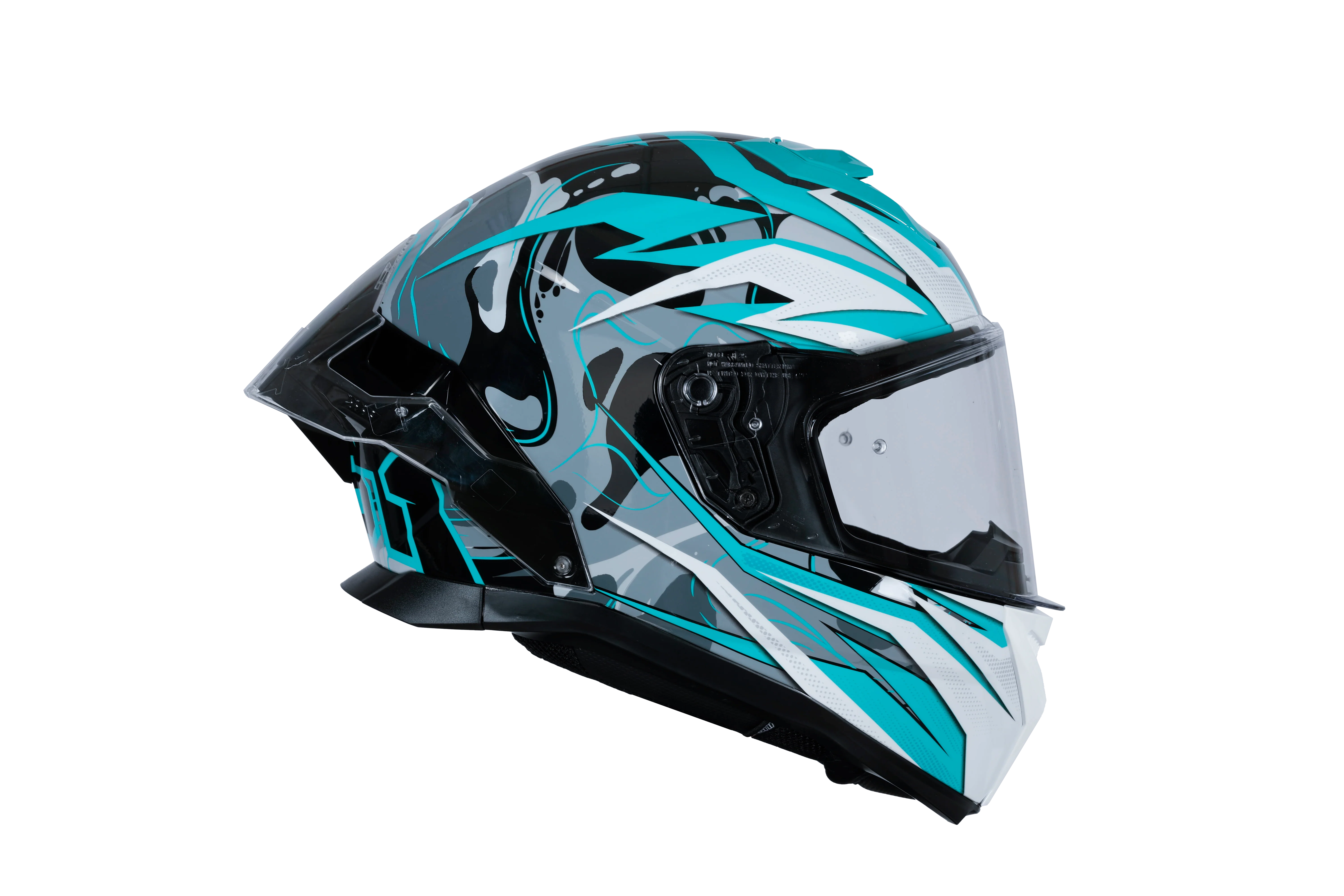 Just1 J-STR Helm Avalon Türkis / Schwarz Glanz 6030390111002 - Image 4